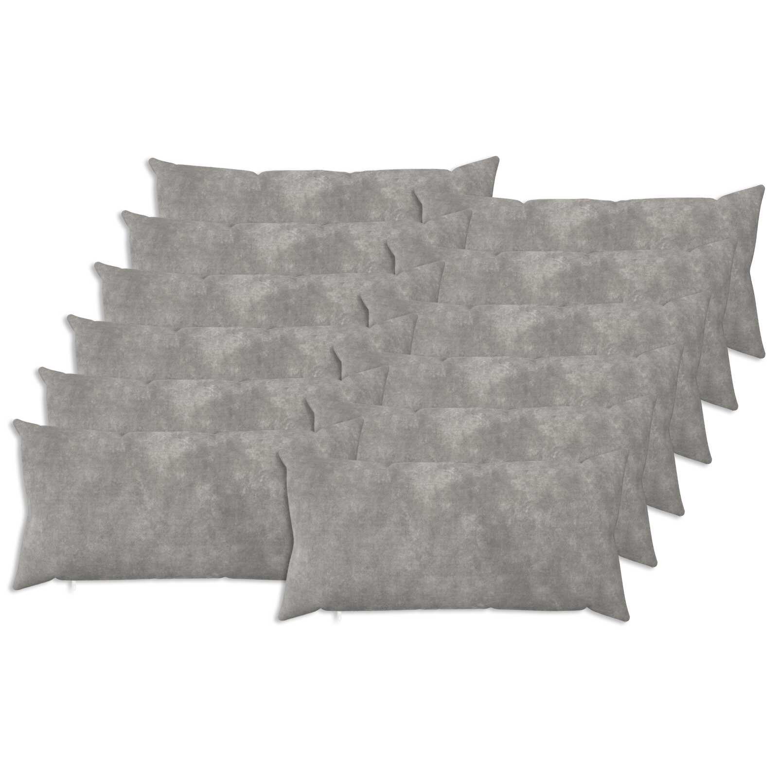 vidaXL Калъфка за възглавница 12 pcs HEERLEN Светлосиво 40 x 80 cm