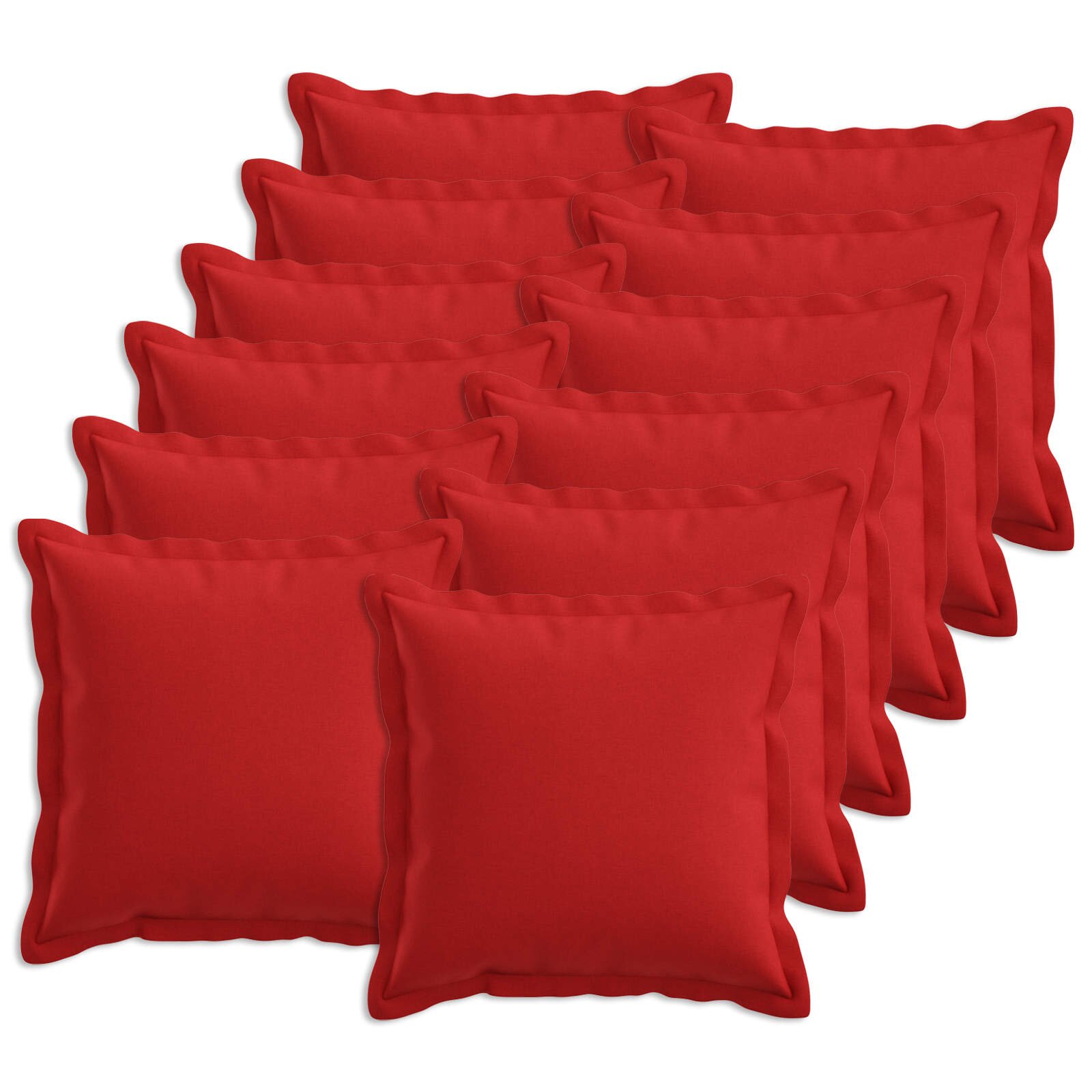 vidaXL Калъфка за възглавница 12 pcs HOUTEN Червено 50 x 50 cm
