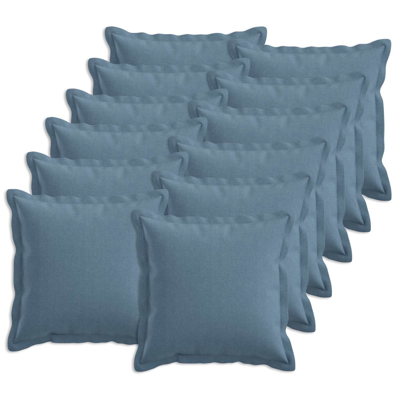 vidaXL Калъфка за възглавница 12 pcs HOUTEN Дънково син 40 x 40 cm