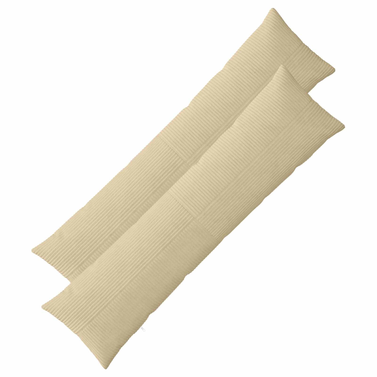 vidaXL Калъфка за възглавница 2 бр. ALMELO Сивозелен 40 x 145 см