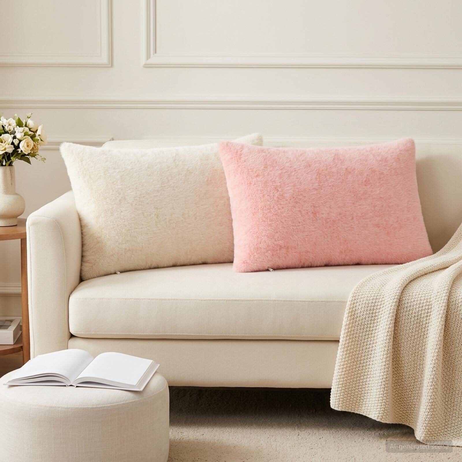 vidaXL Калъфка за възглавница 2 бр. HEERLEN Бяло 50 x 75 cm