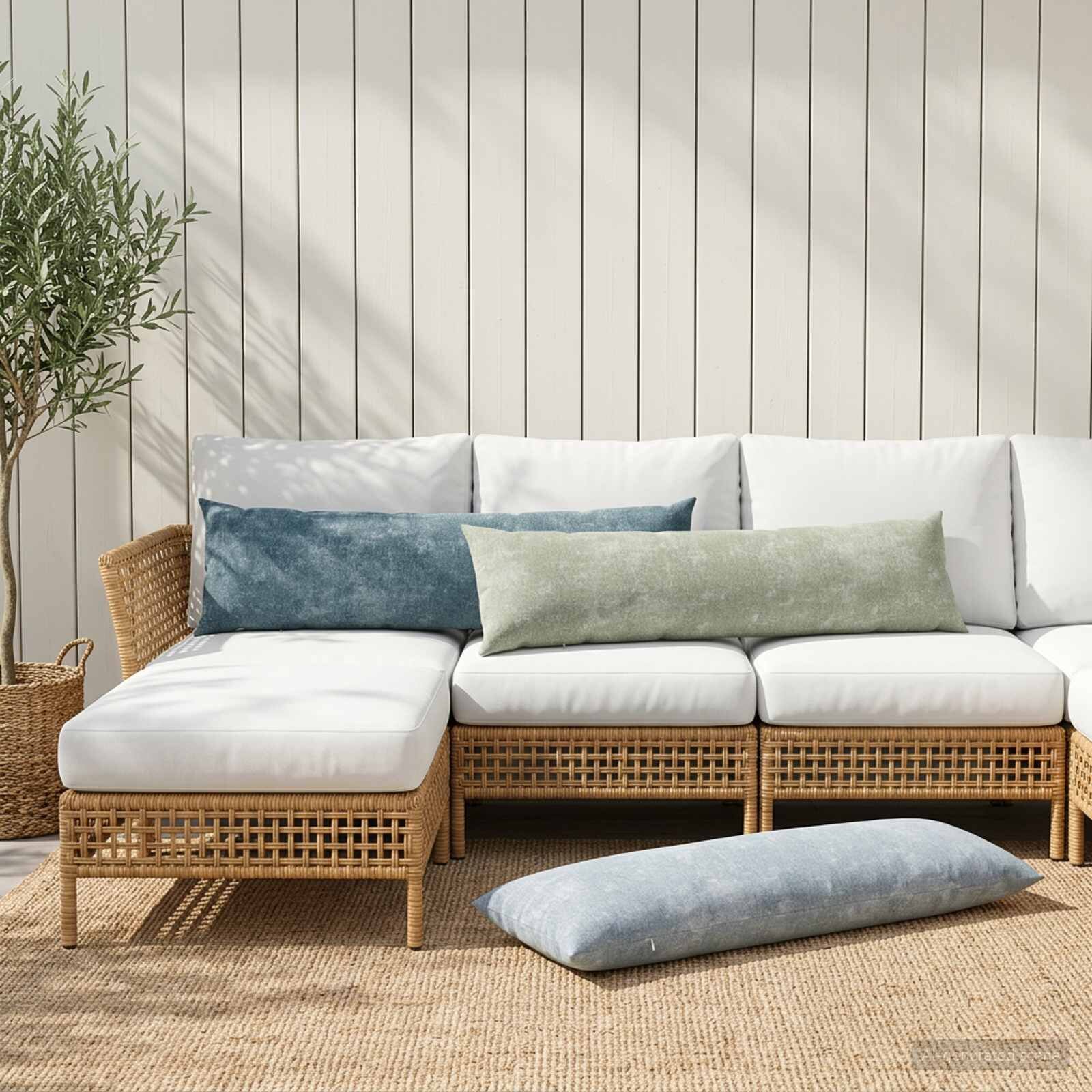 vidaXL Калъфка за възглавница 2 бр. HEERLEN Зелено 40 x 145 см
