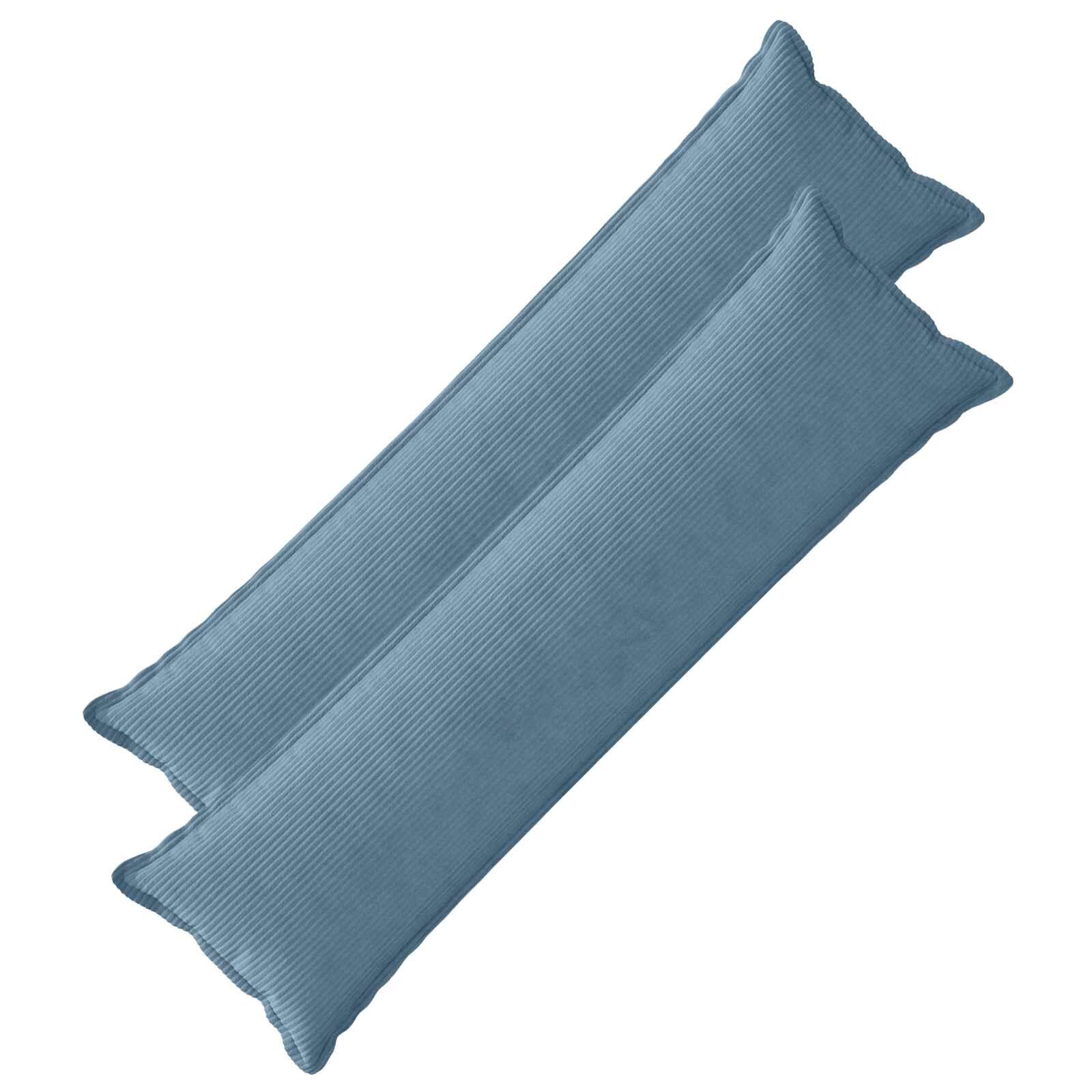 vidaXL Калъфка за възглавница 2 бр. HOUTEN Синьо 40 x 145 см кордурой