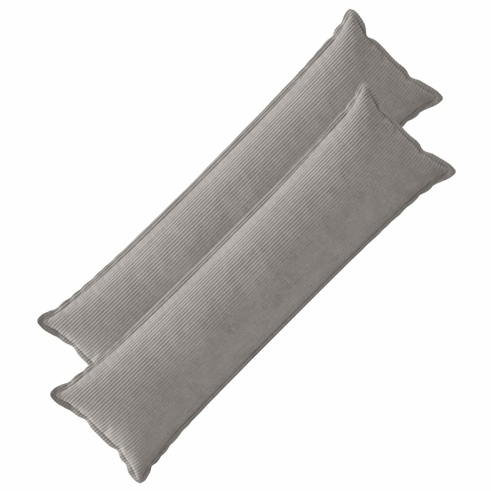 vidaXL Калъфка за възглавница 2 бр. HOUTEN Светлосиво 40 x 145 см
