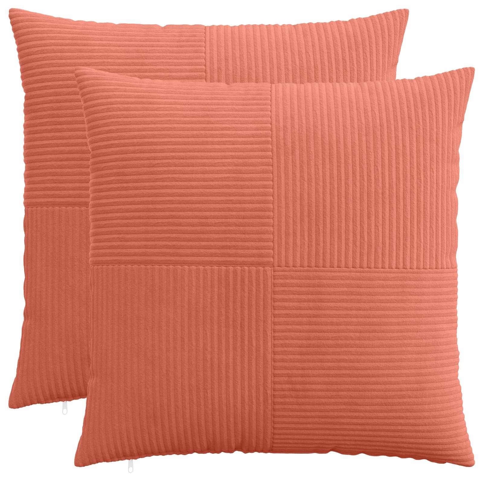 vidaXL Калъфка за възглавница 2 pcs ALMELO Червено оранжево 70 x 70 cm