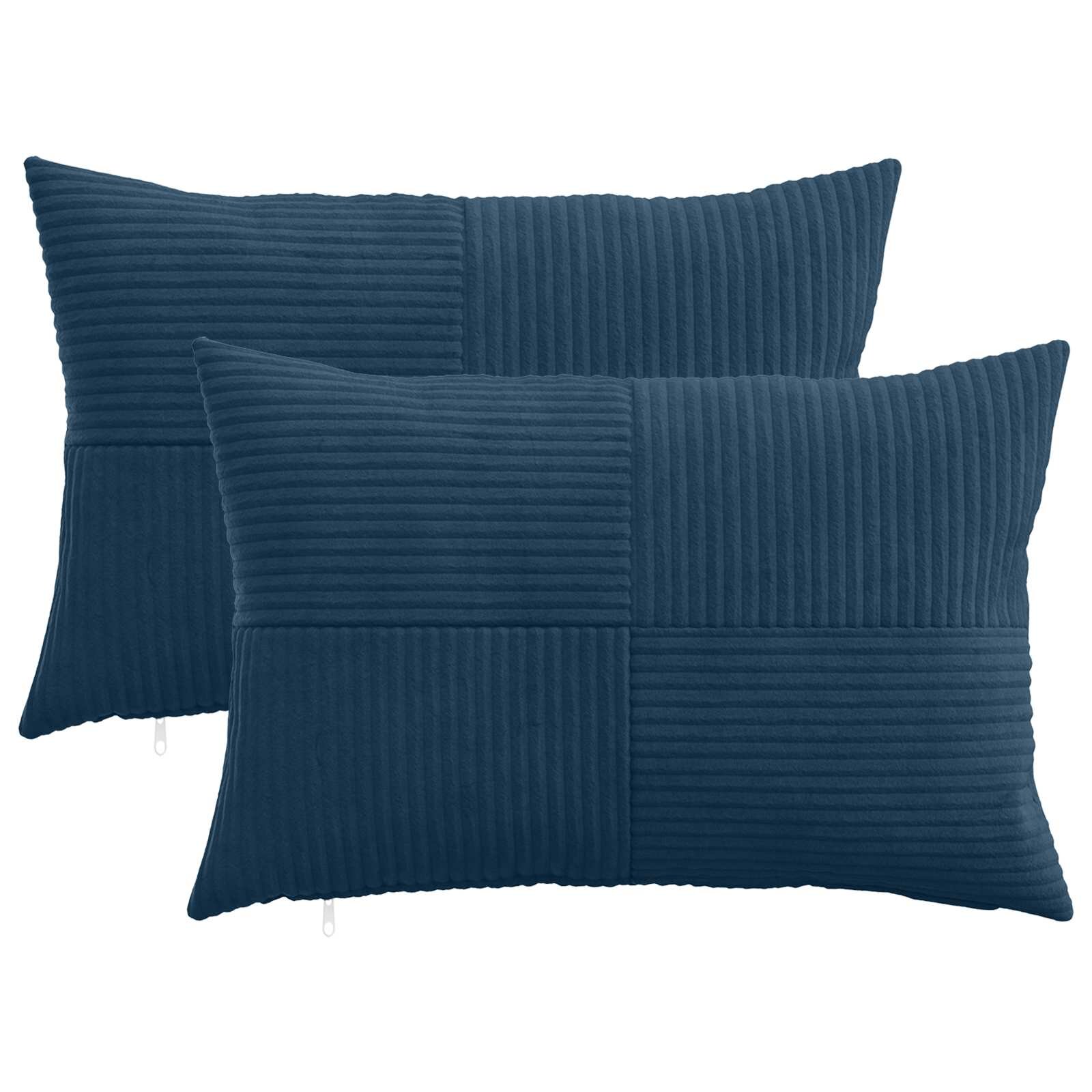 vidaXL Калъфка за възглавница 2 pcs ALMELO Морски син 30 x 50 cm