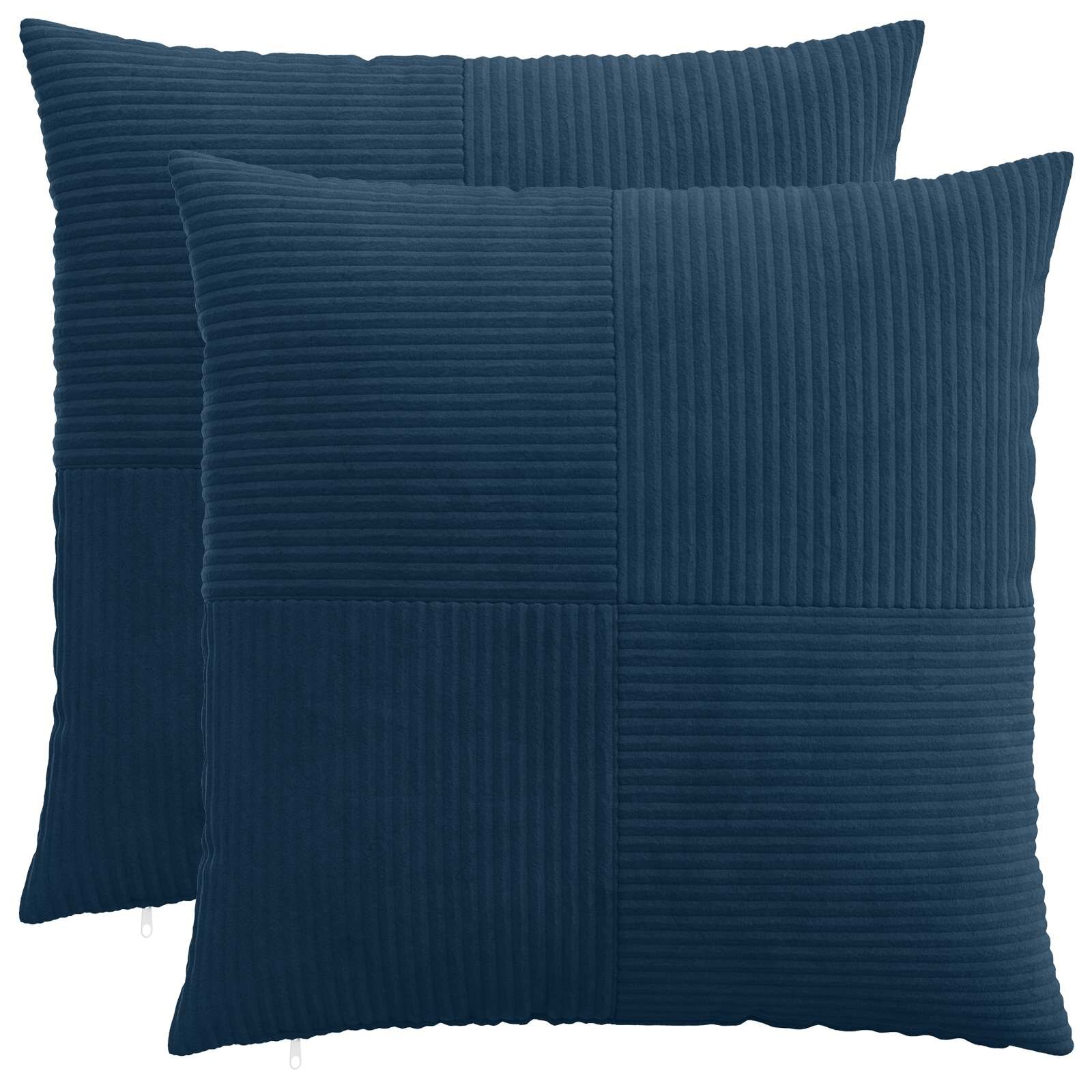 vidaXL Калъфка за възглавница 2 pcs ALMELO Морски син 70 x 70 cm