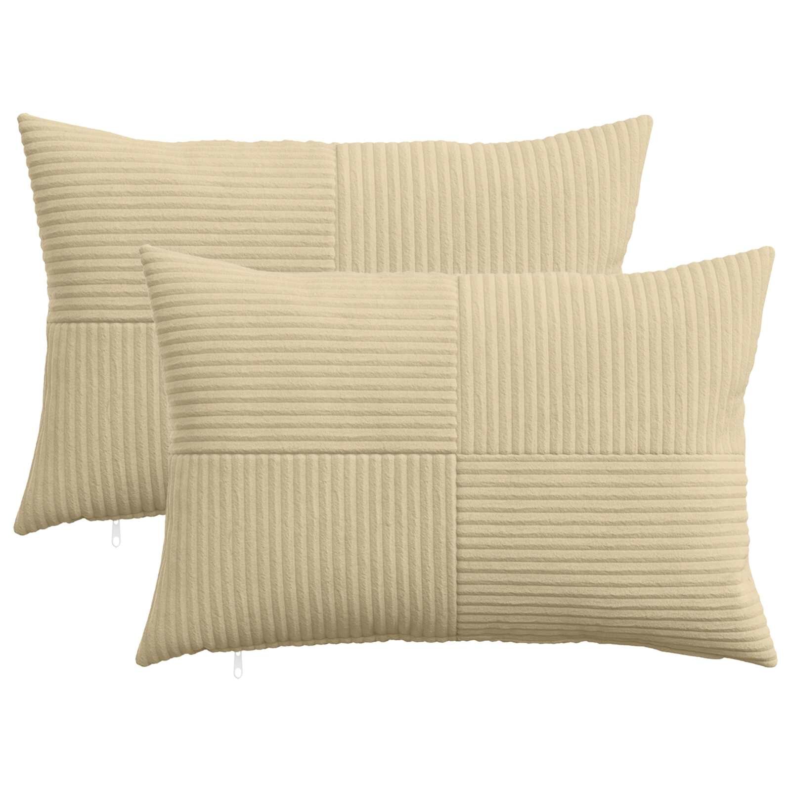 vidaXL Калъфка за възглавница 2 pcs ALMELO Сивозелен 30 x 50 cm