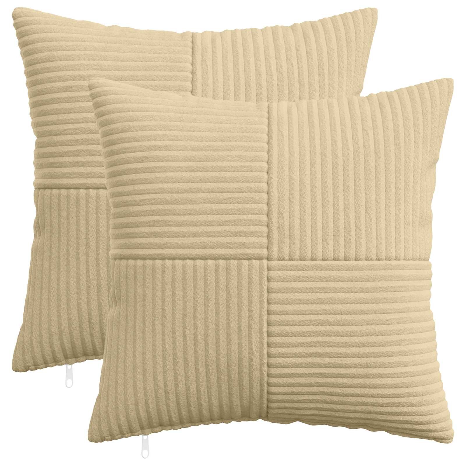 vidaXL Калъфка за възглавница 2 pcs ALMELO Сивозелен 40 x 40 cm