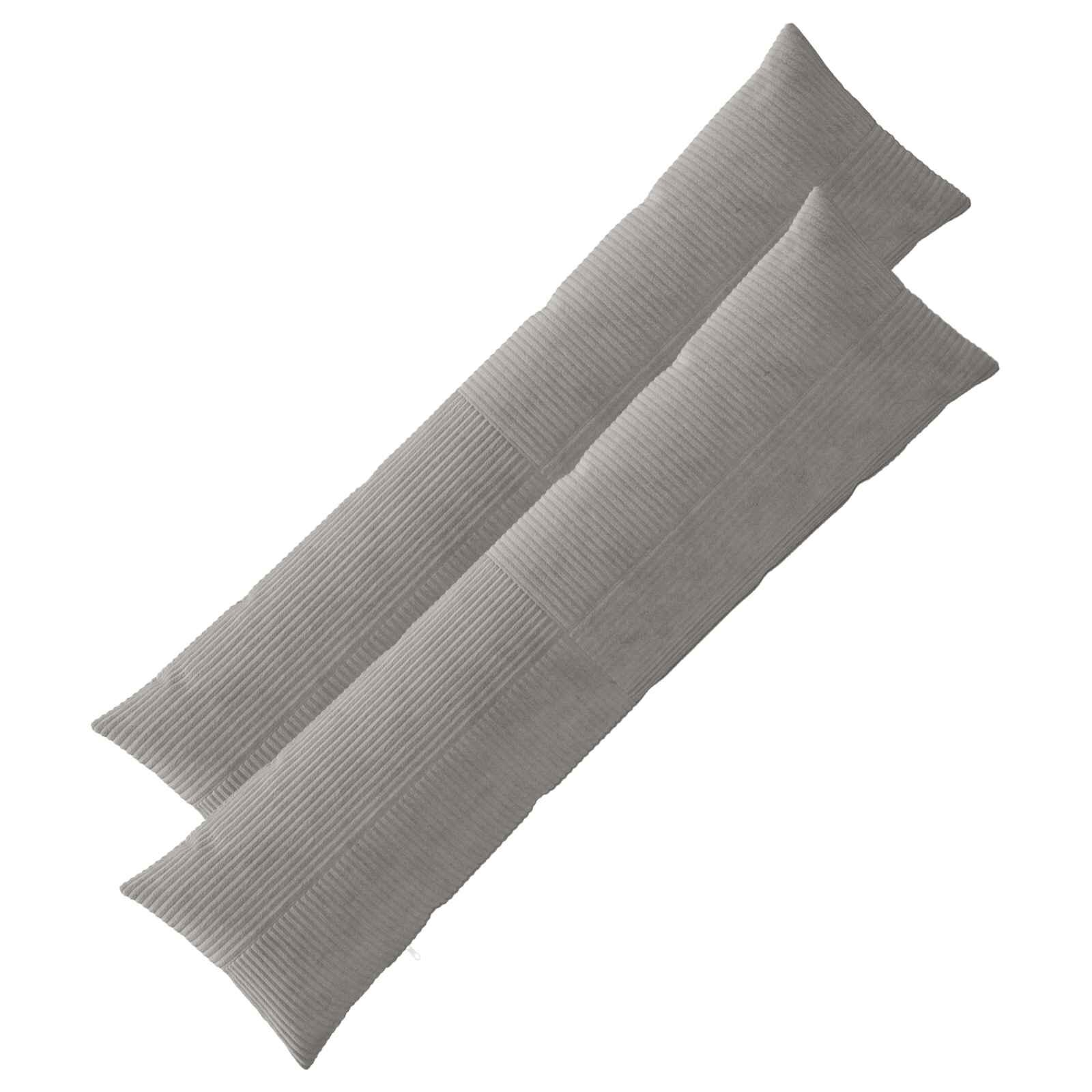 vidaXL Калъфка за възглавница 2 pcs ALMELO Светлосиво 40 x 145 см