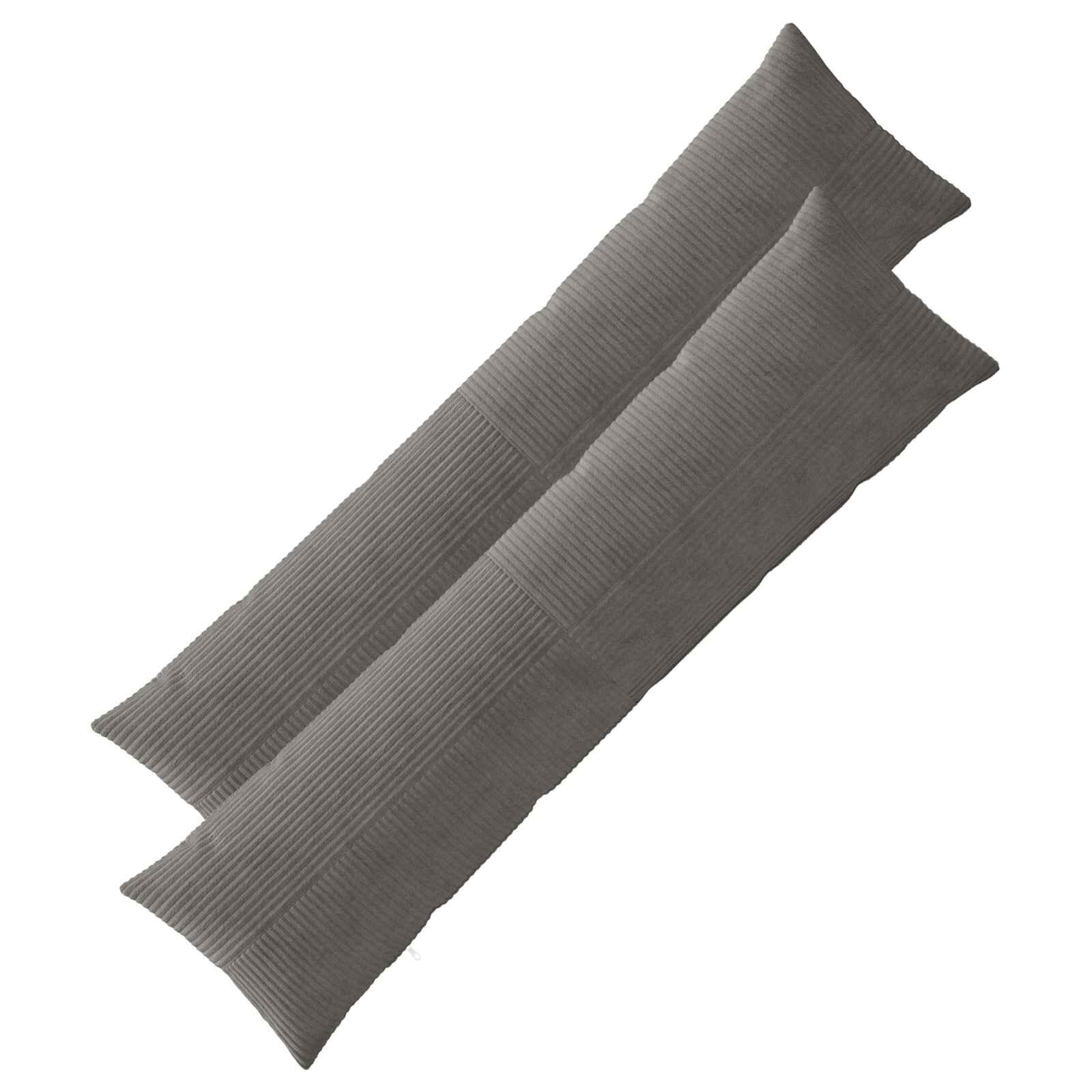 vidaXL Калъфка за възглавница 2 pcs ALMELO Тъмносиво 40 x 145 см