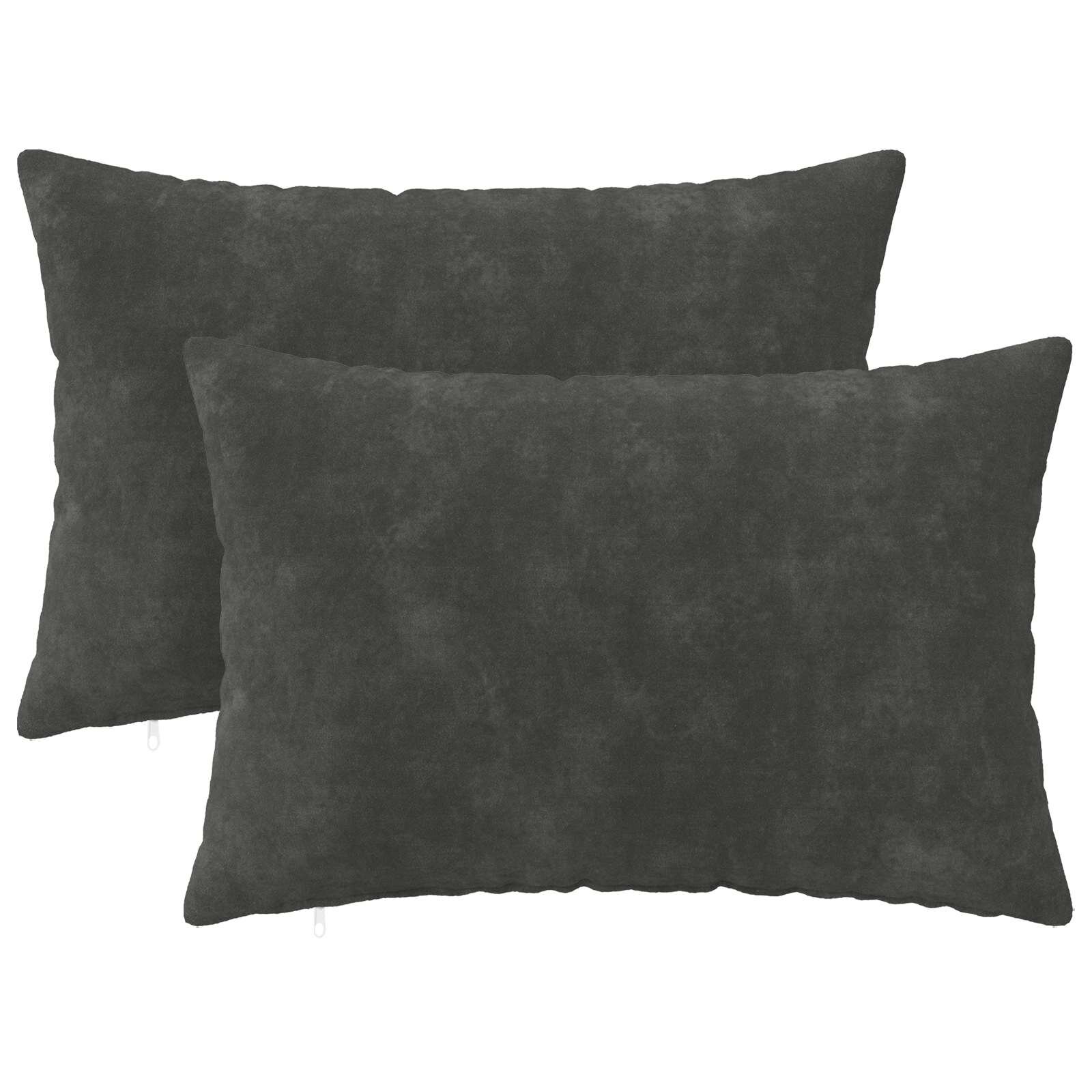 vidaXL Калъфка за възглавница 2 pcs HEERLEN Антрацит 40 x 60 cm
