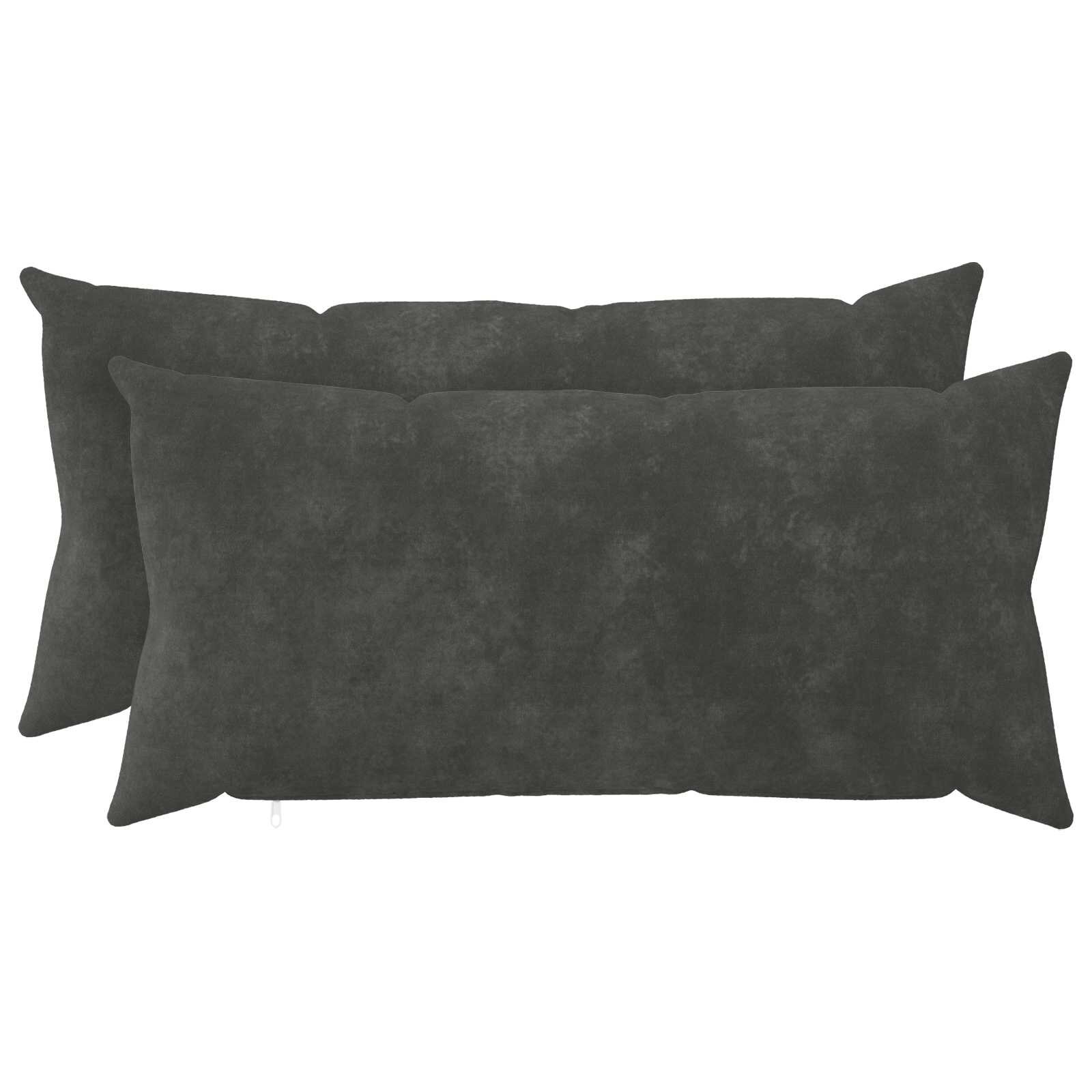 vidaXL Калъфка за възглавница 2 pcs HEERLEN Антрацит 40 x 80 cm