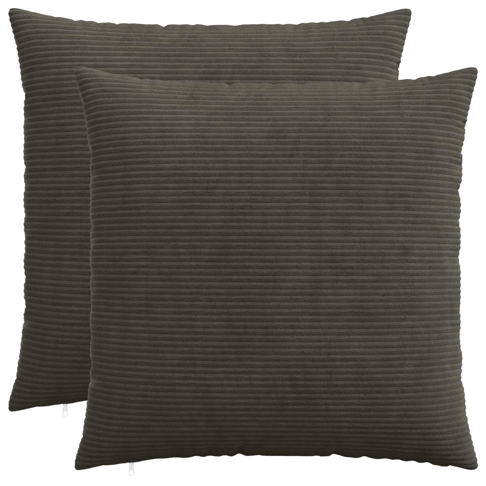 vidaXL Калъфка за възглавница 2 pcs HEERLEN Антрацит 65 х 65 см