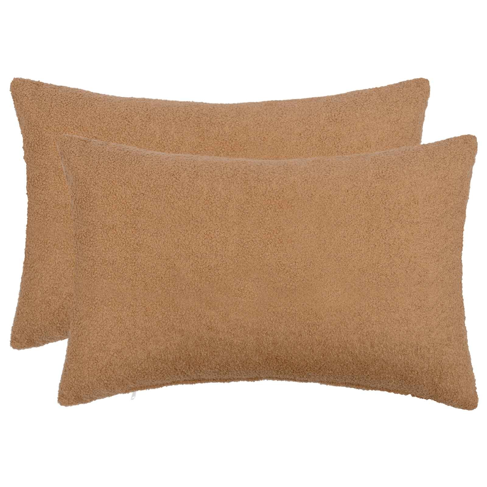 vidaXL Калъфка за възглавница 2 pcs HEERLEN Бежово 40 x 60 cm Букле