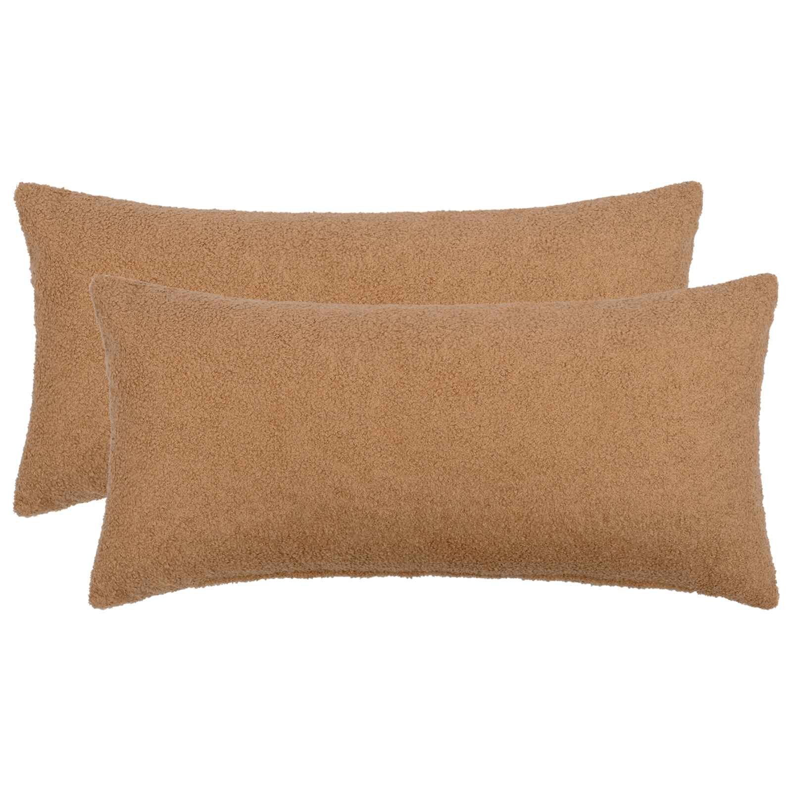 vidaXL Калъфка за възглавница 2 pcs HEERLEN Бежово 40 x 80 cm Букле