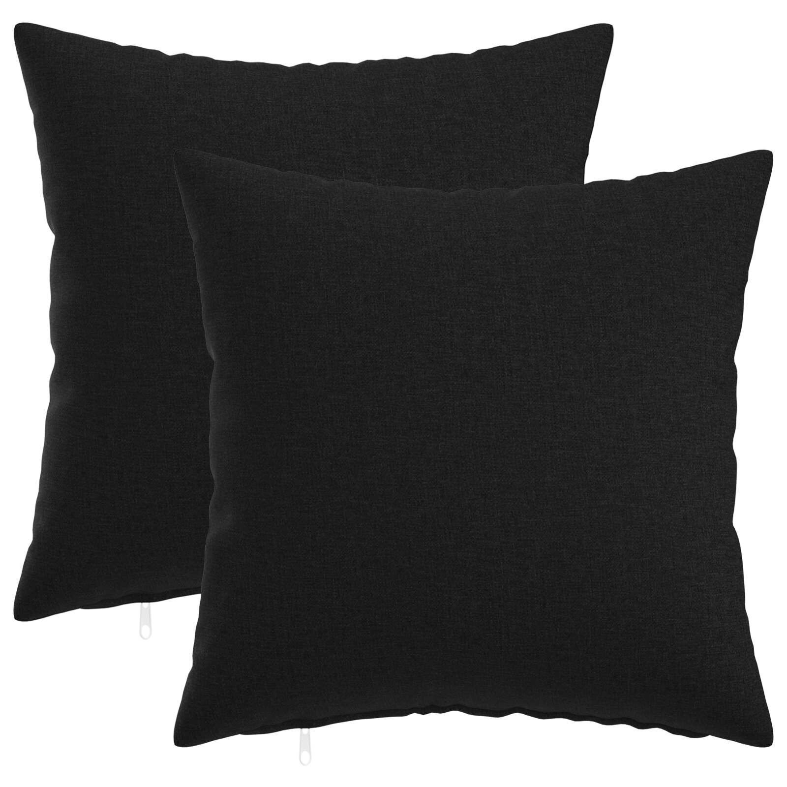 vidaXL Калъфка за възглавница 2 pcs HEERLEN Черно 30 x 30 cm