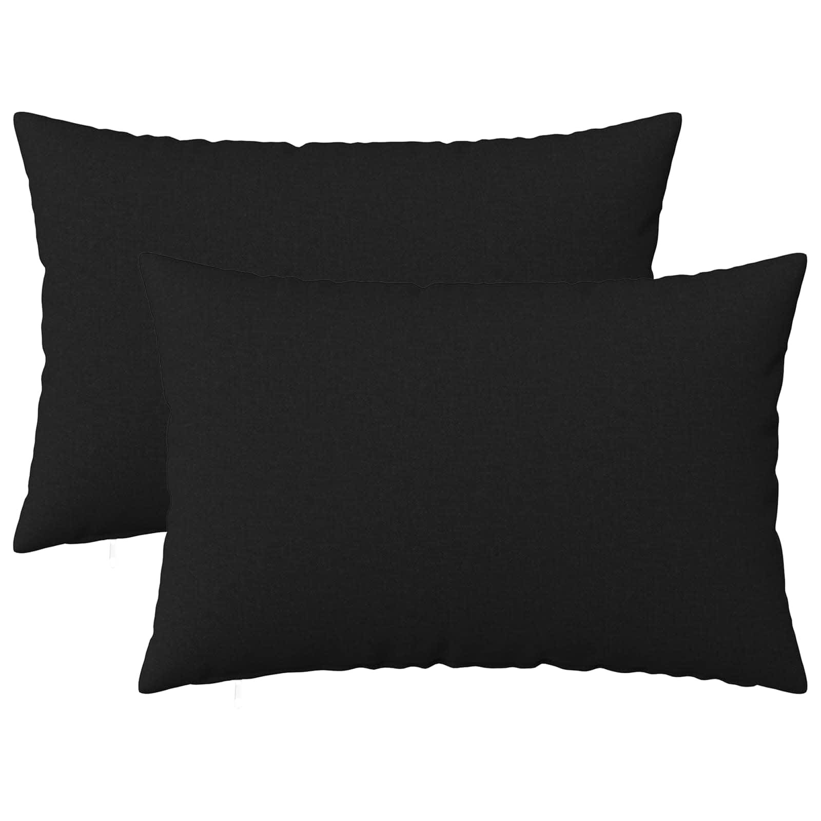 vidaXL Калъфка за възглавница 2 pcs HEERLEN Черно 30 x 50 cm