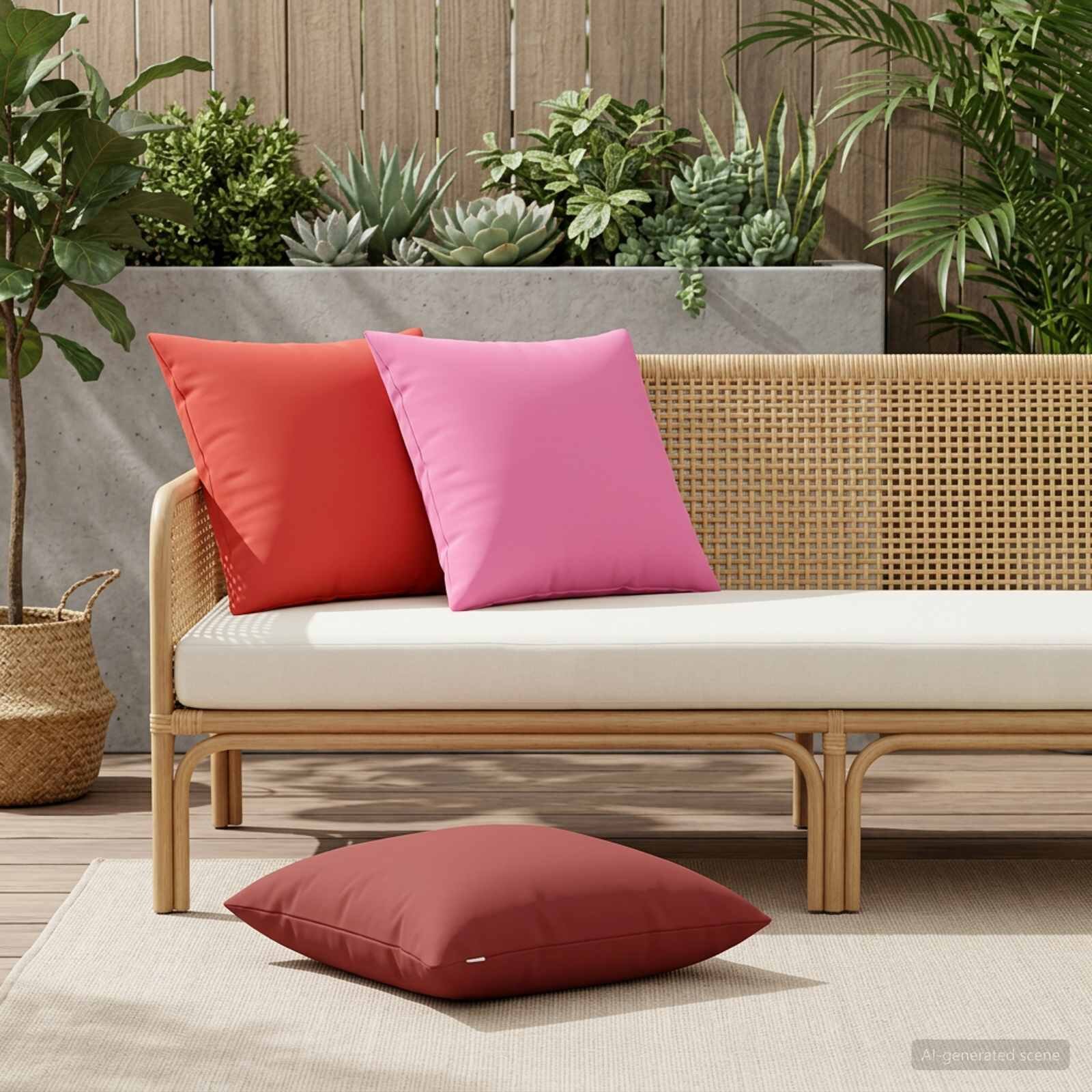 vidaXL Калъфка за възглавница 2 pcs HEERLEN Червено 60 x 60 cm