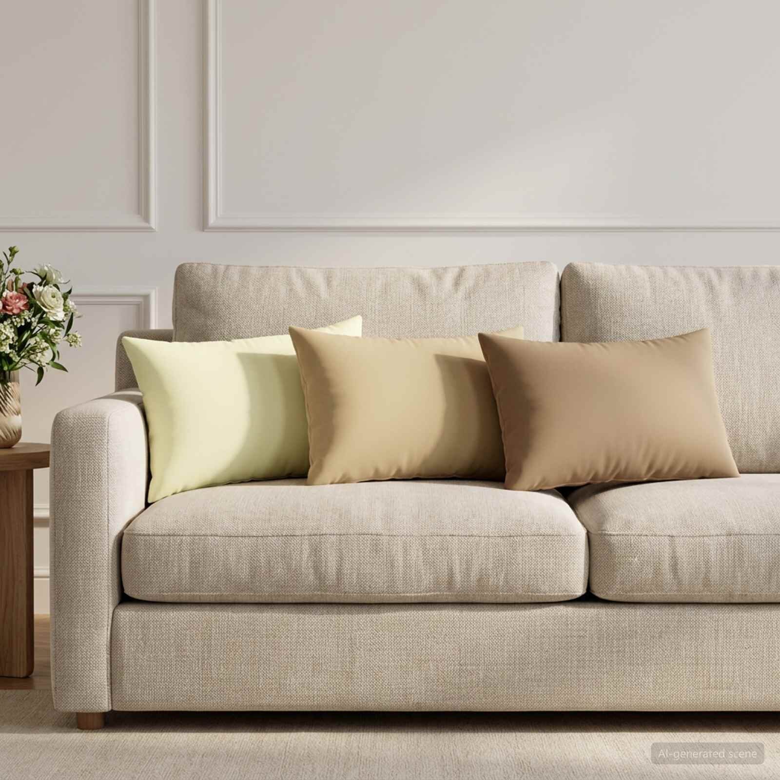 vidaXL Калъфка за възглавница 2 pcs HEERLEN Кремаво 30 x 50 cm