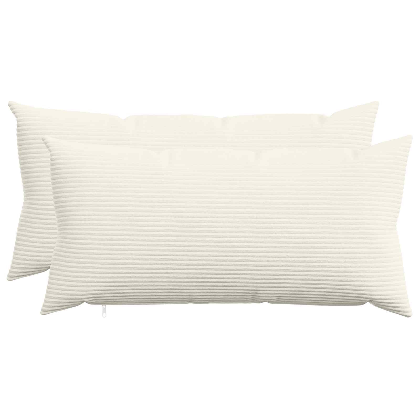 vidaXL Калъфка за възглавница 2 pcs HEERLEN Кремаво 40 x 80 cm