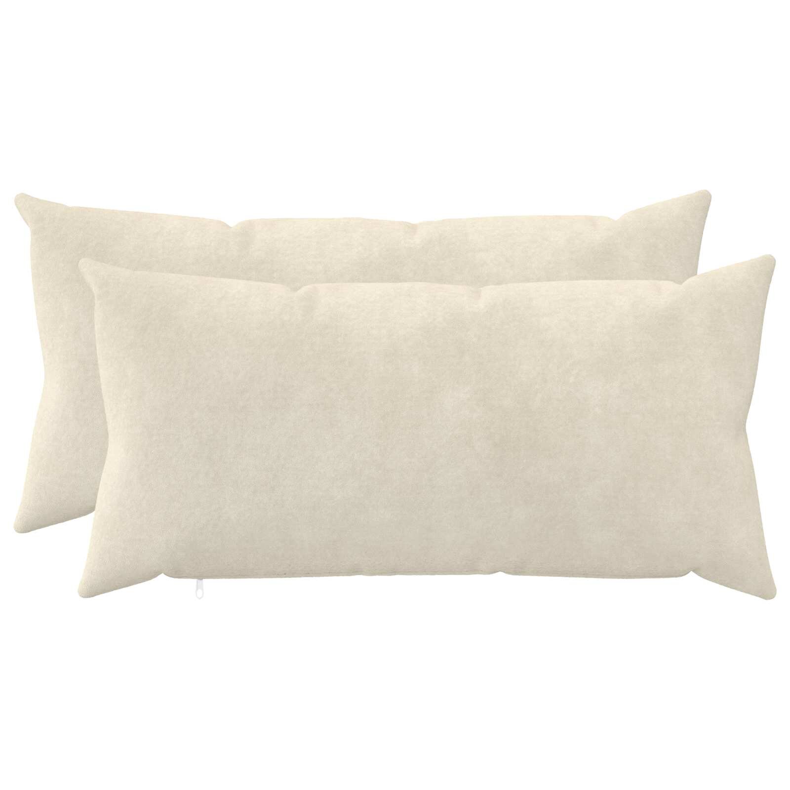 vidaXL Калъфка за възглавница 2 pcs HEERLEN Кремаво 40 x 80 cm