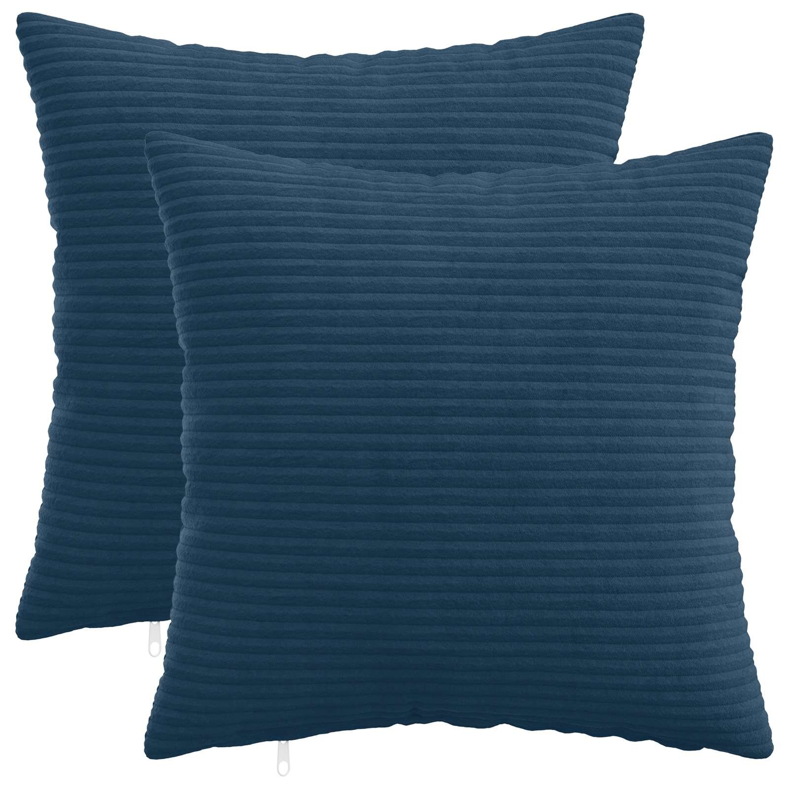 vidaXL Калъфка за възглавница 2 pcs HEERLEN Морски син 50 x 50 cm