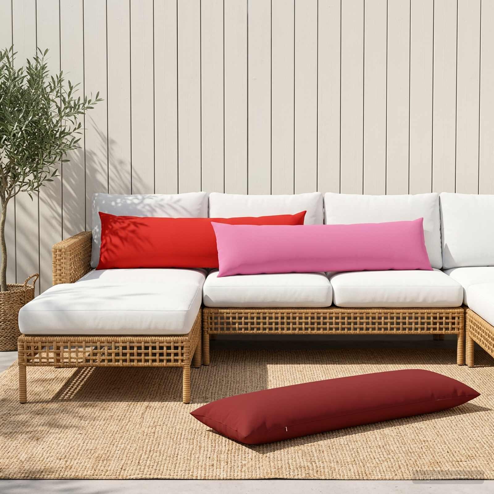 vidaXL Калъфка за възглавница 2 pcs HEERLEN Розово 40 x 145 см