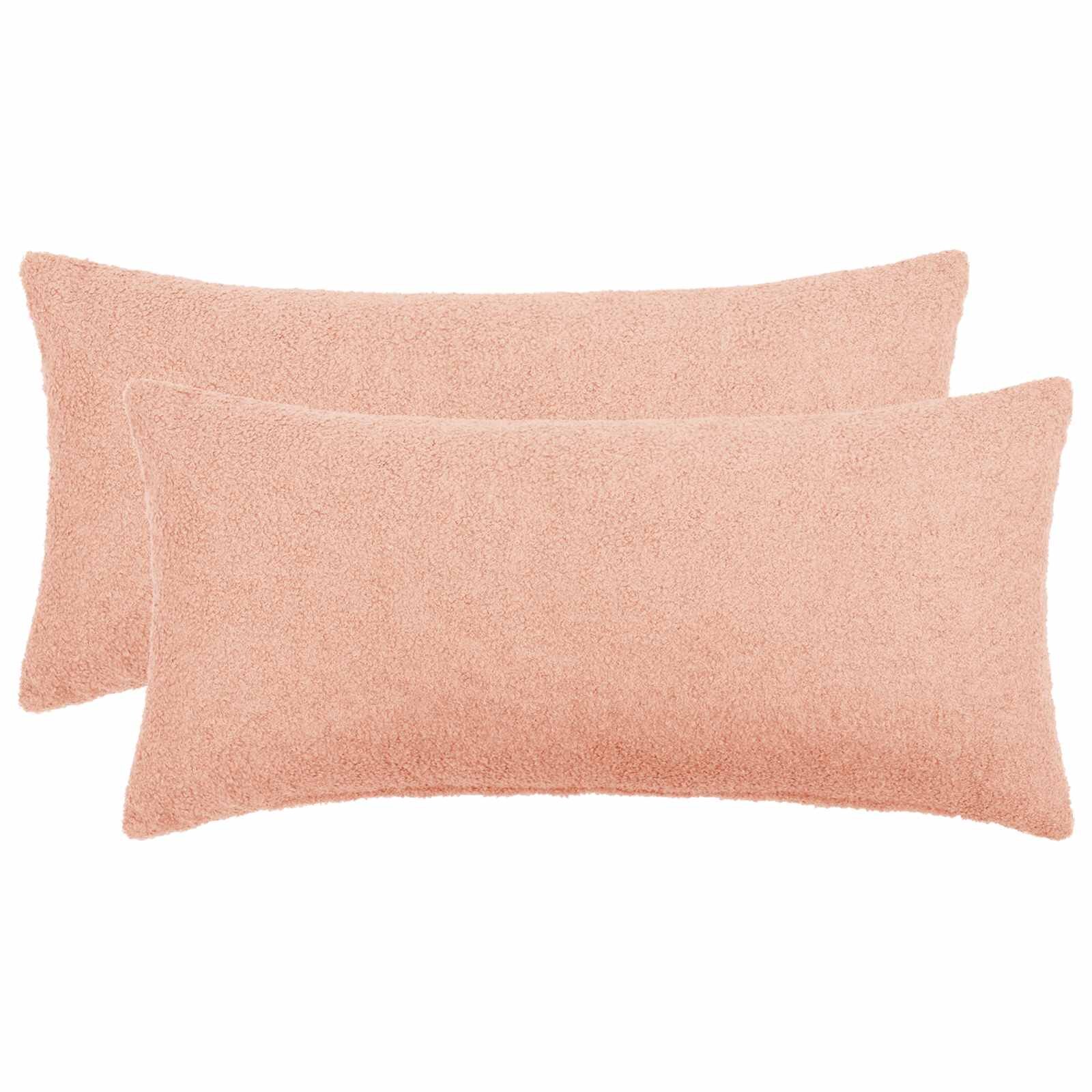 vidaXL Калъфка за възглавница 2 pcs HEERLEN Розово 40 x 70 cm Букле