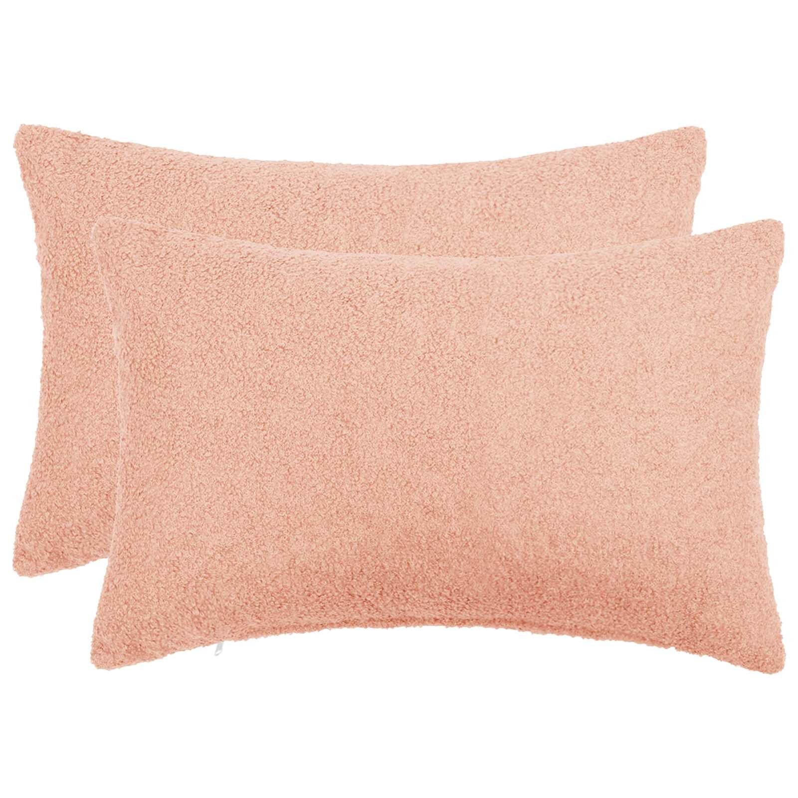 vidaXL Калъфка за възглавница 2 pcs HEERLEN Розово 50 x 70 cm Букле