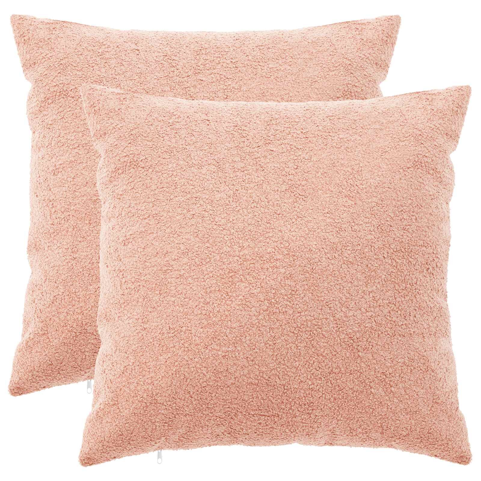 vidaXL Калъфка за възглавница 2 pcs HEERLEN Розово 60 x 60 cm Букле