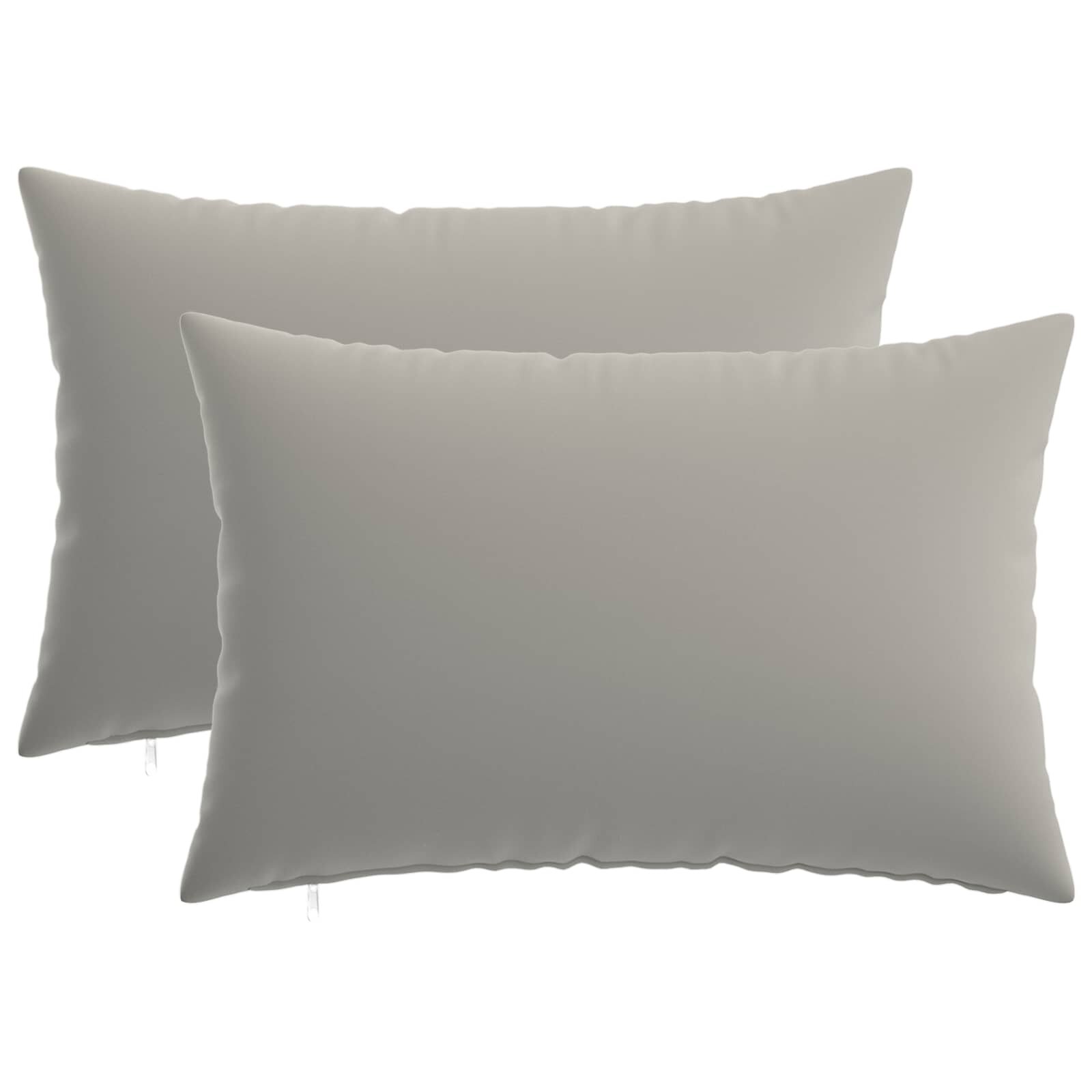 vidaXL Калъфка за възглавница 2 pcs HEERLEN Сиво 50 x 80 cm Полиестер