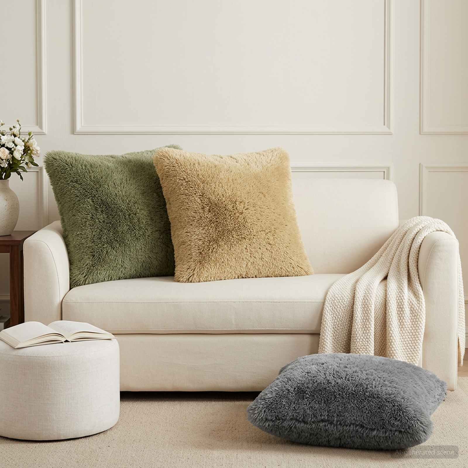 vidaXL Калъфка за възглавница 2 pcs HEERLEN Светло зелено 45 x 45 cm