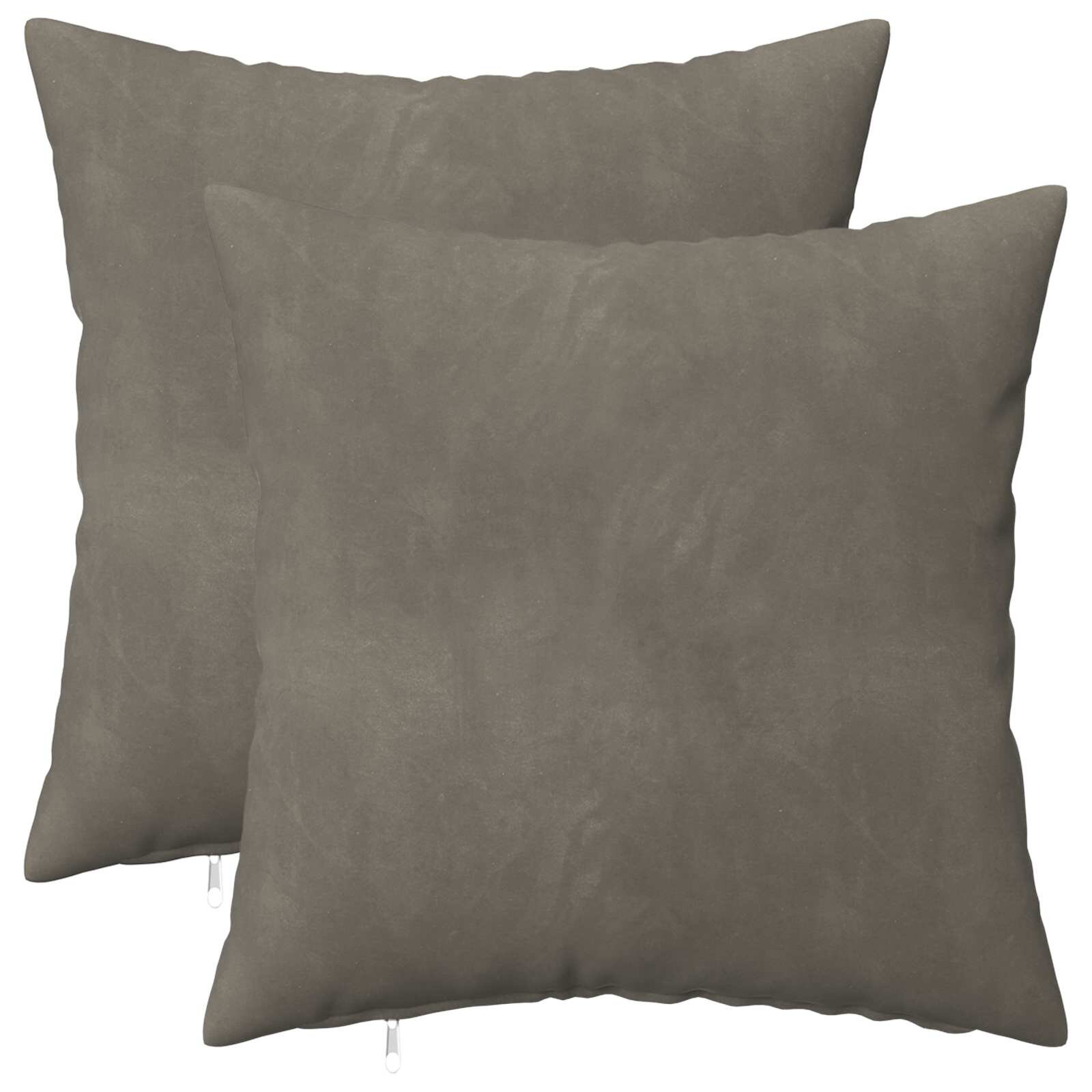 vidaXL Калъфка за възглавница 2 pcs HEERLEN Светлосиво 35 x 35 cm