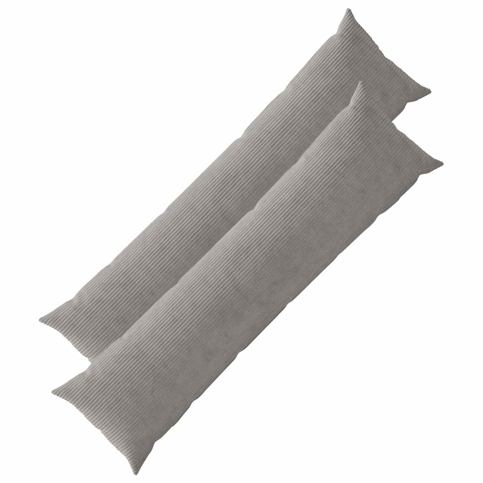 vidaXL Калъфка за възглавница 2 pcs HEERLEN Светлосиво 40 x 145 см