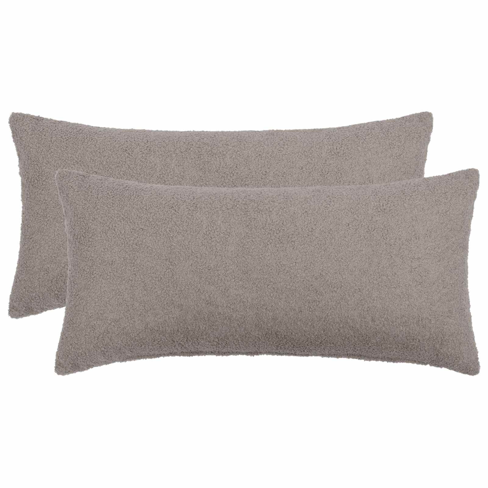 vidaXL Калъфка за възглавница 2 pcs HEERLEN Светлосиво 40 x 80 cm