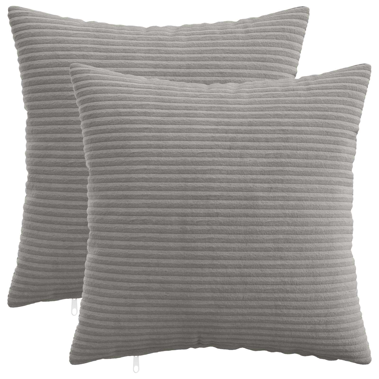 vidaXL Калъфка за възглавница 2 pcs HEERLEN Светлосиво 50 x 50 cm