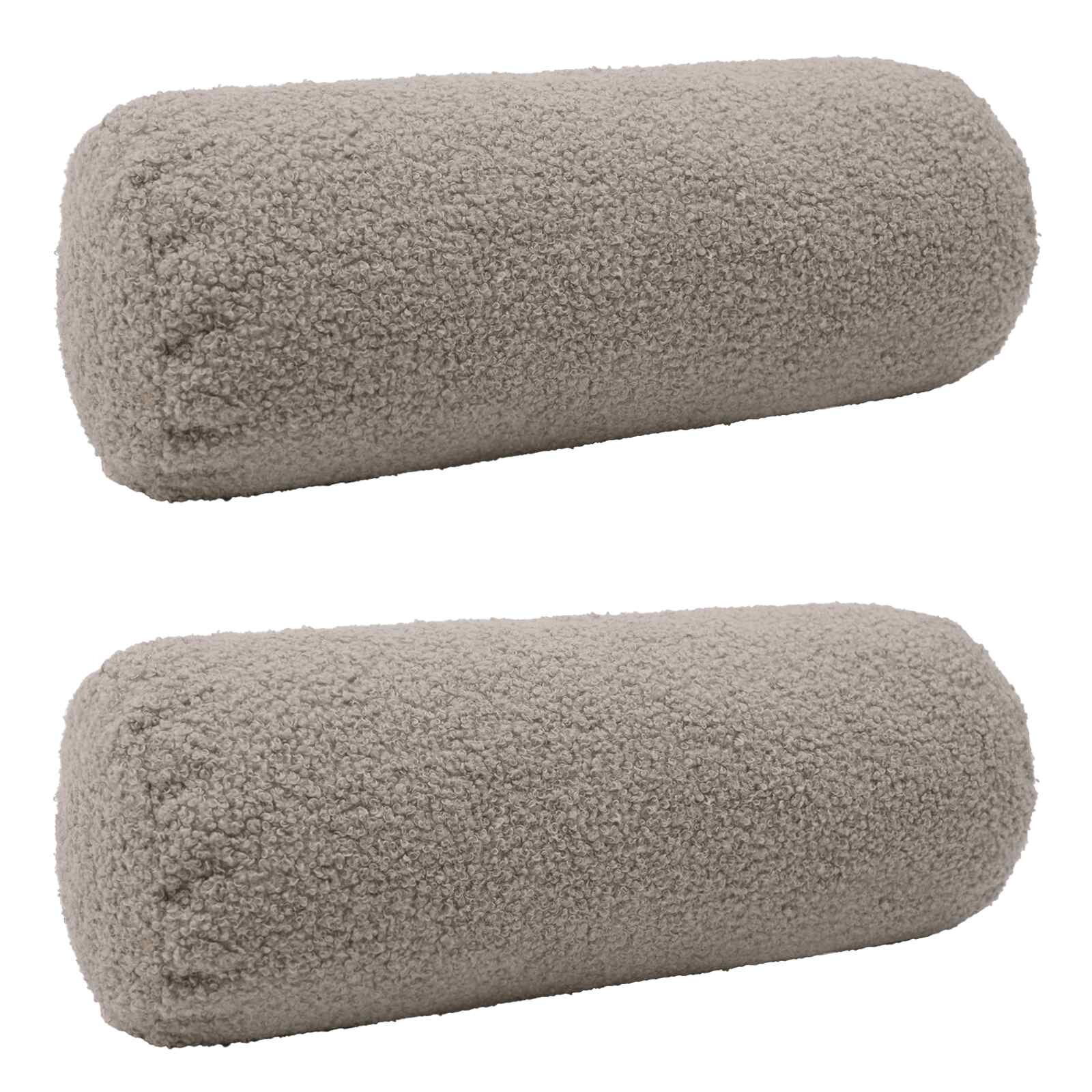 vidaXL Калъфка за възглавница 2 pcs HEERLEN Светлосиво Ø 15 x 40 см