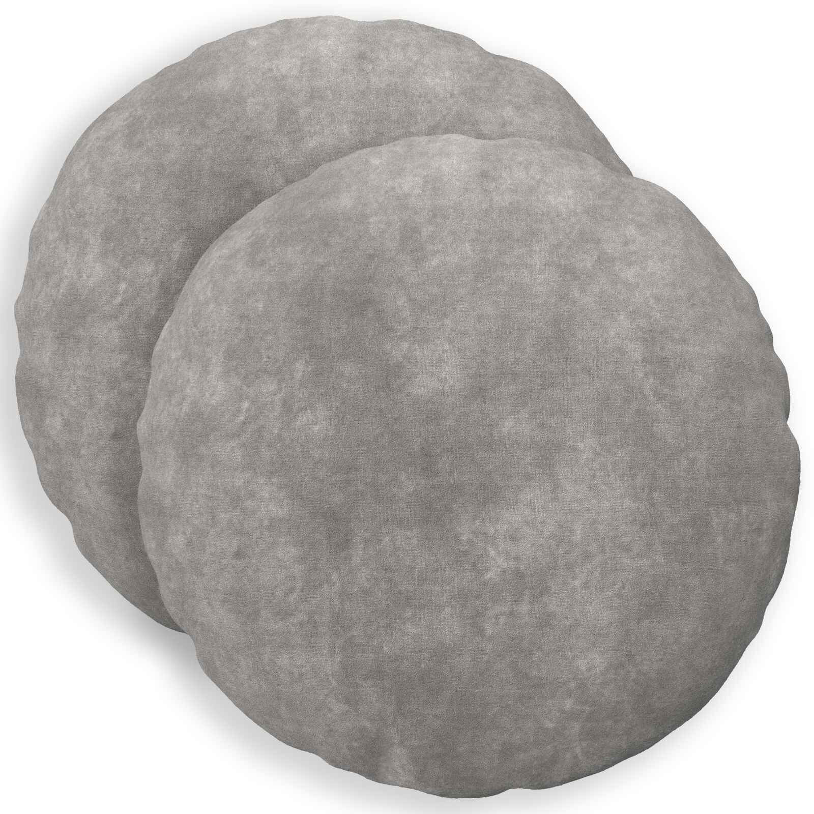 vidaXL Калъфка за възглавница 2 pcs HEERLEN Светлосиво Ø 40 cm