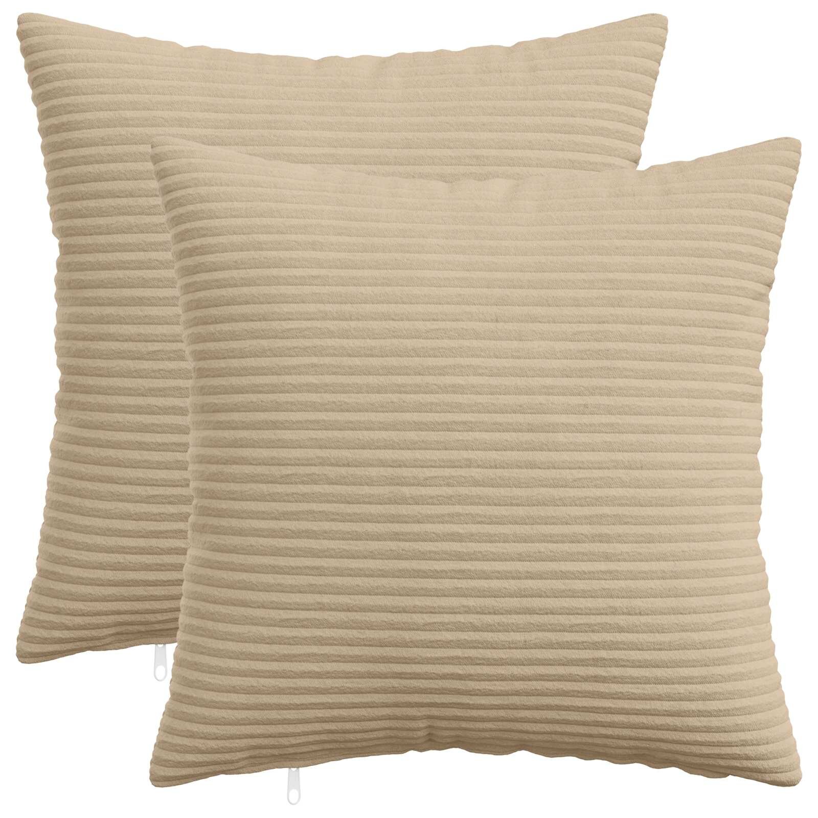 vidaXL Калъфка за възглавница 2 pcs HEERLEN Таупе 40 x 40 cm кордурой