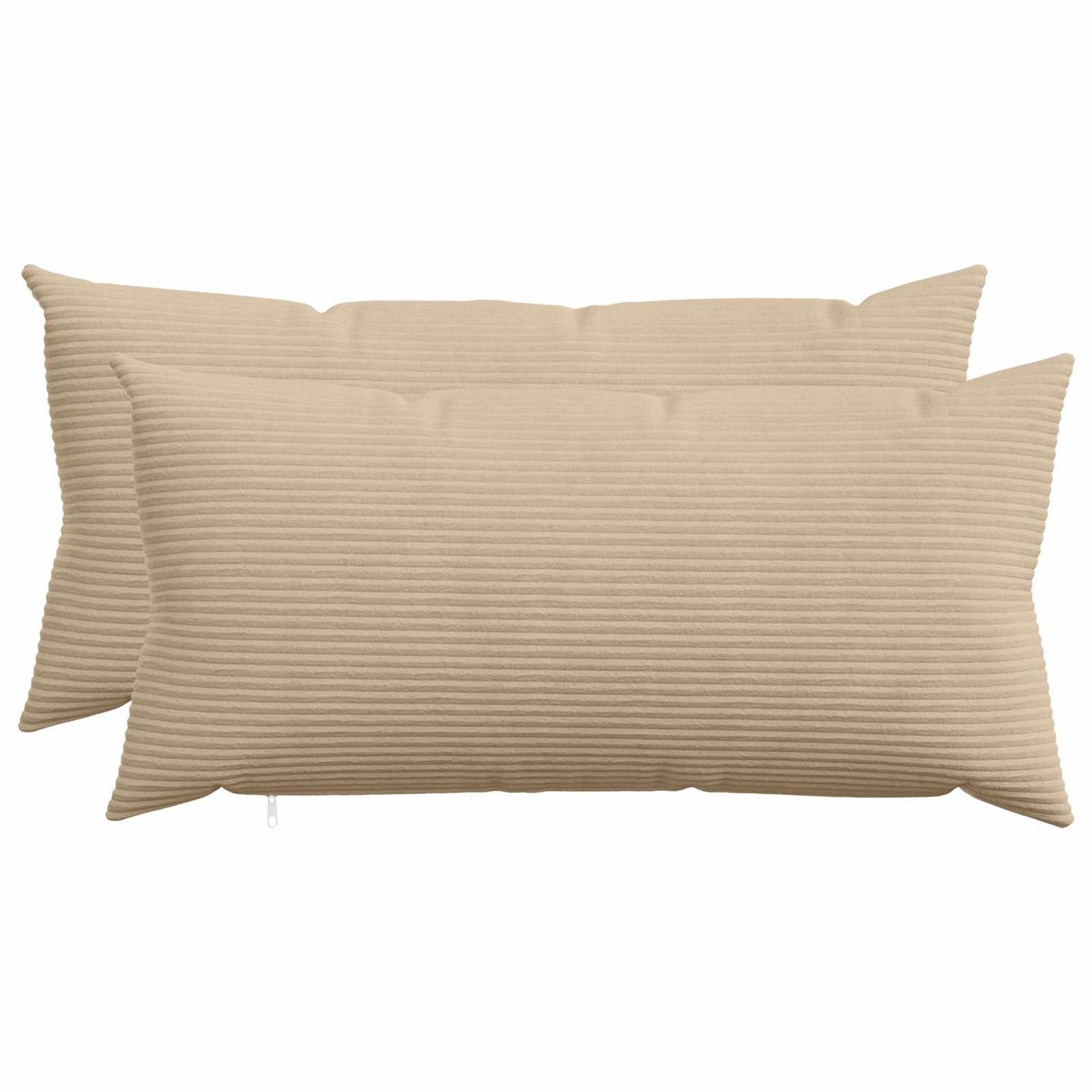 vidaXL Калъфка за възглавница 2 pcs HEERLEN Таупе 40 x 70 cm кордурой