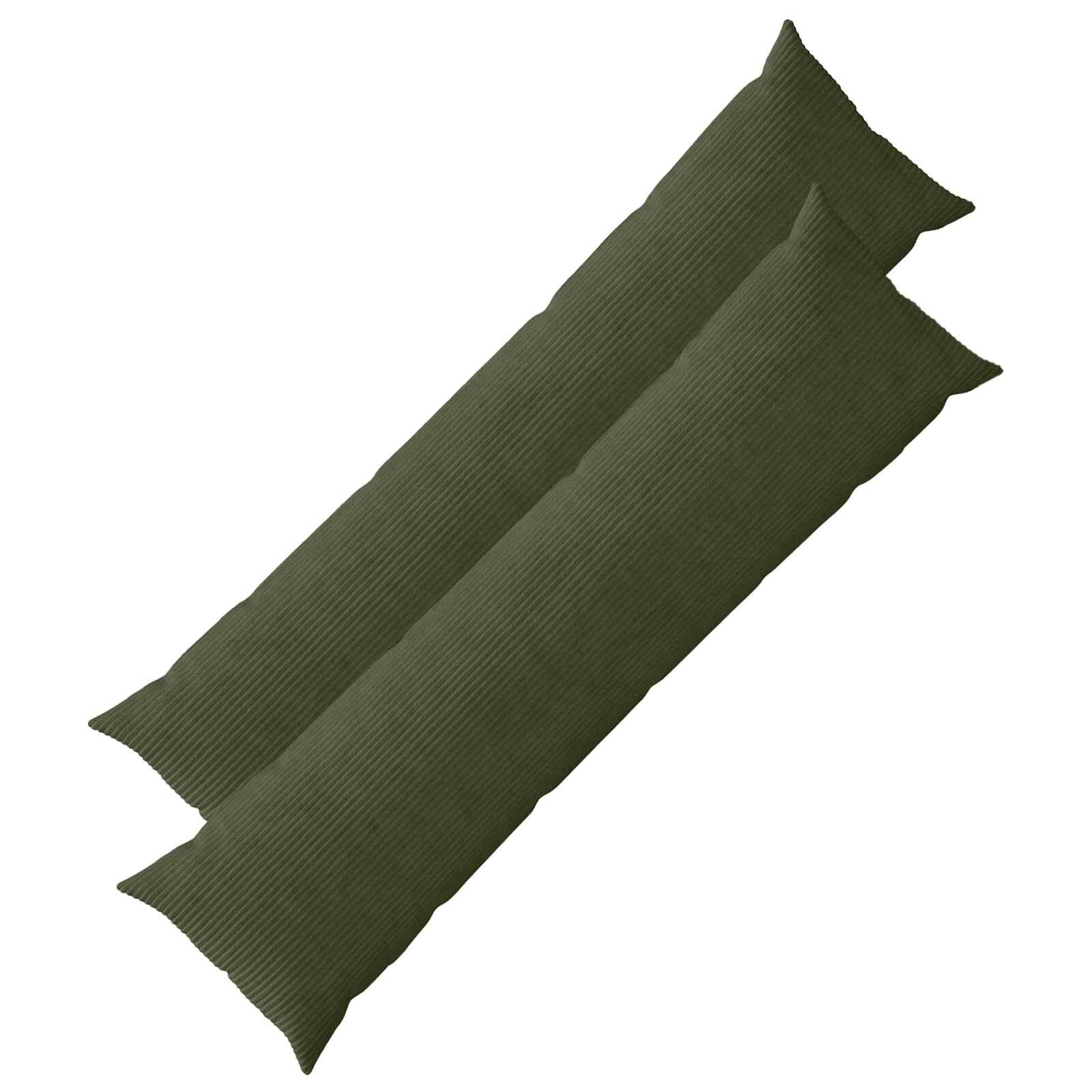 vidaXL Калъфка за възглавница 2 pcs HEERLEN Зелено 40 x 145 см