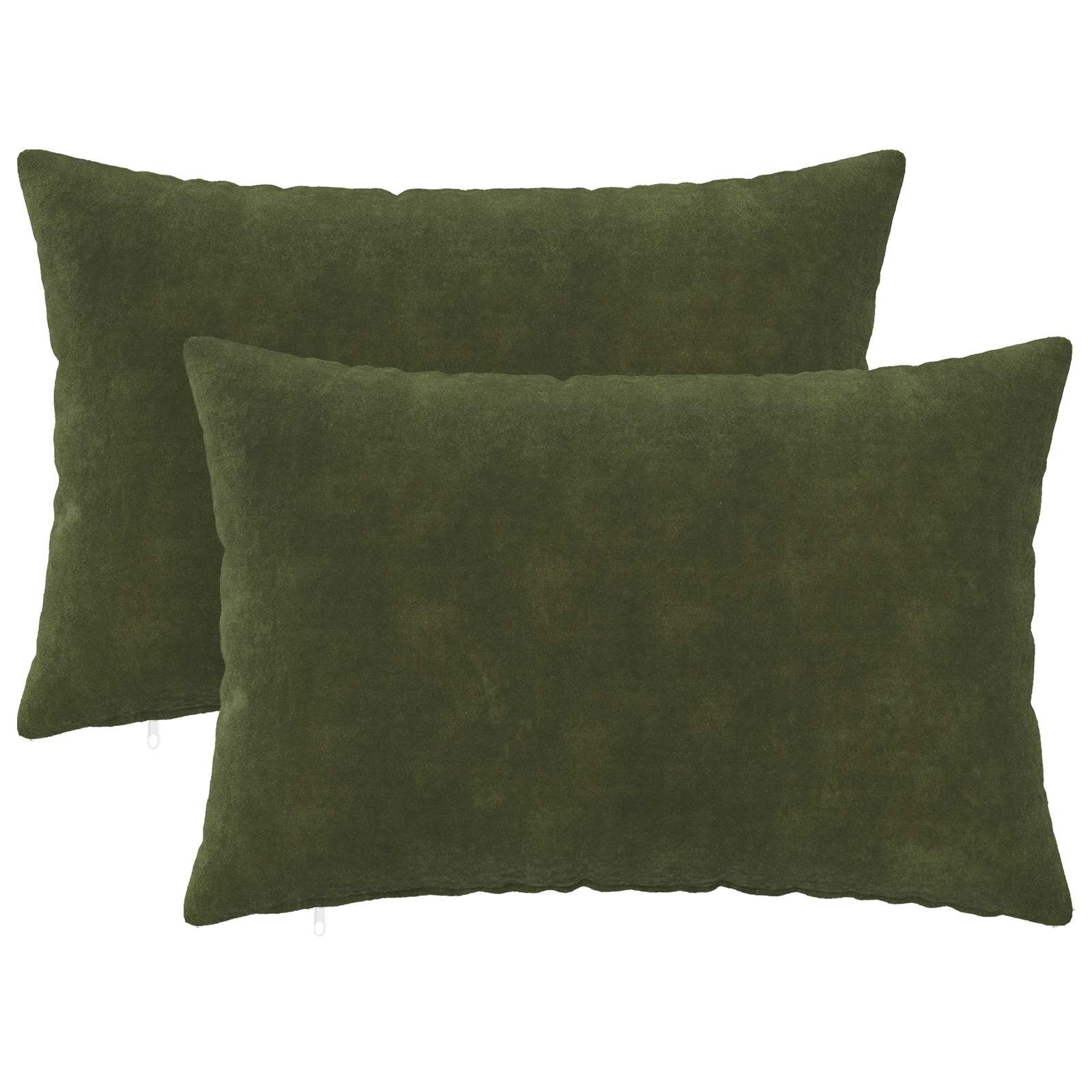vidaXL Калъфка за възглавница 2 pcs HEERLEN Зелено 40 x 60 cm