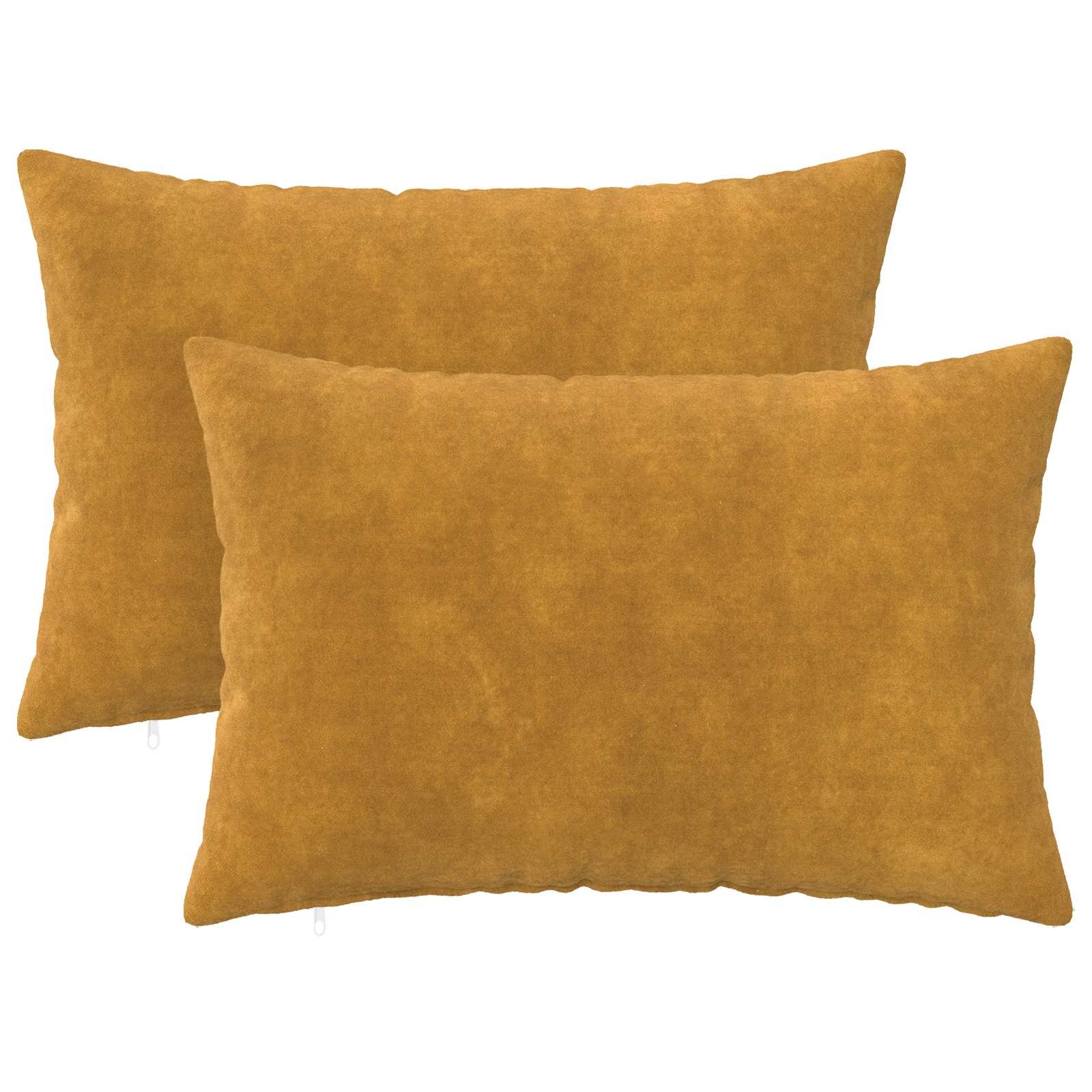 vidaXL Калъфка за възглавница 2 pcs HEERLEN Жълто 50 x 80 cm