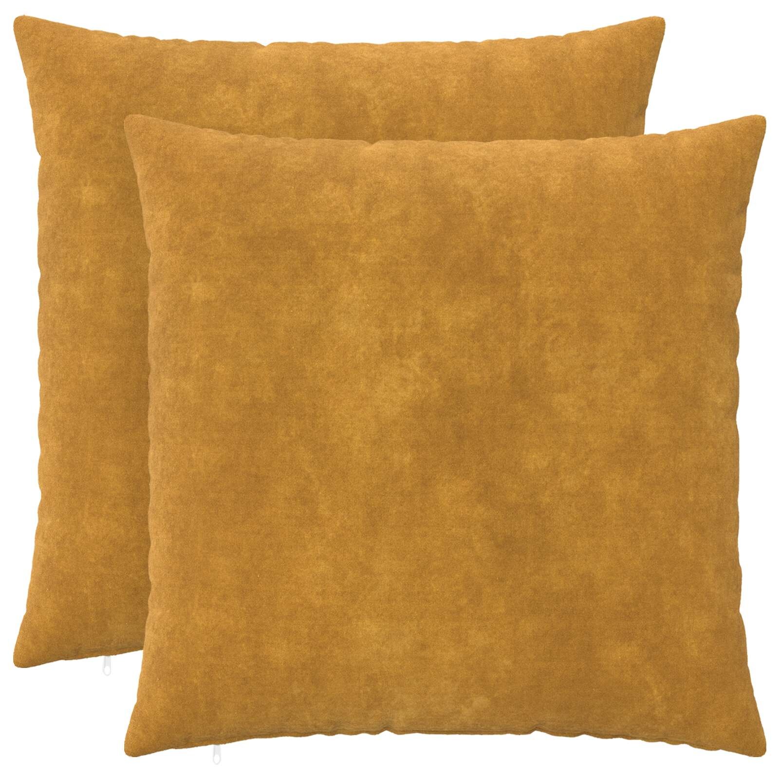 vidaXL Калъфка за възглавница 2 pcs HEERLEN Жълто 60 x 60 cm