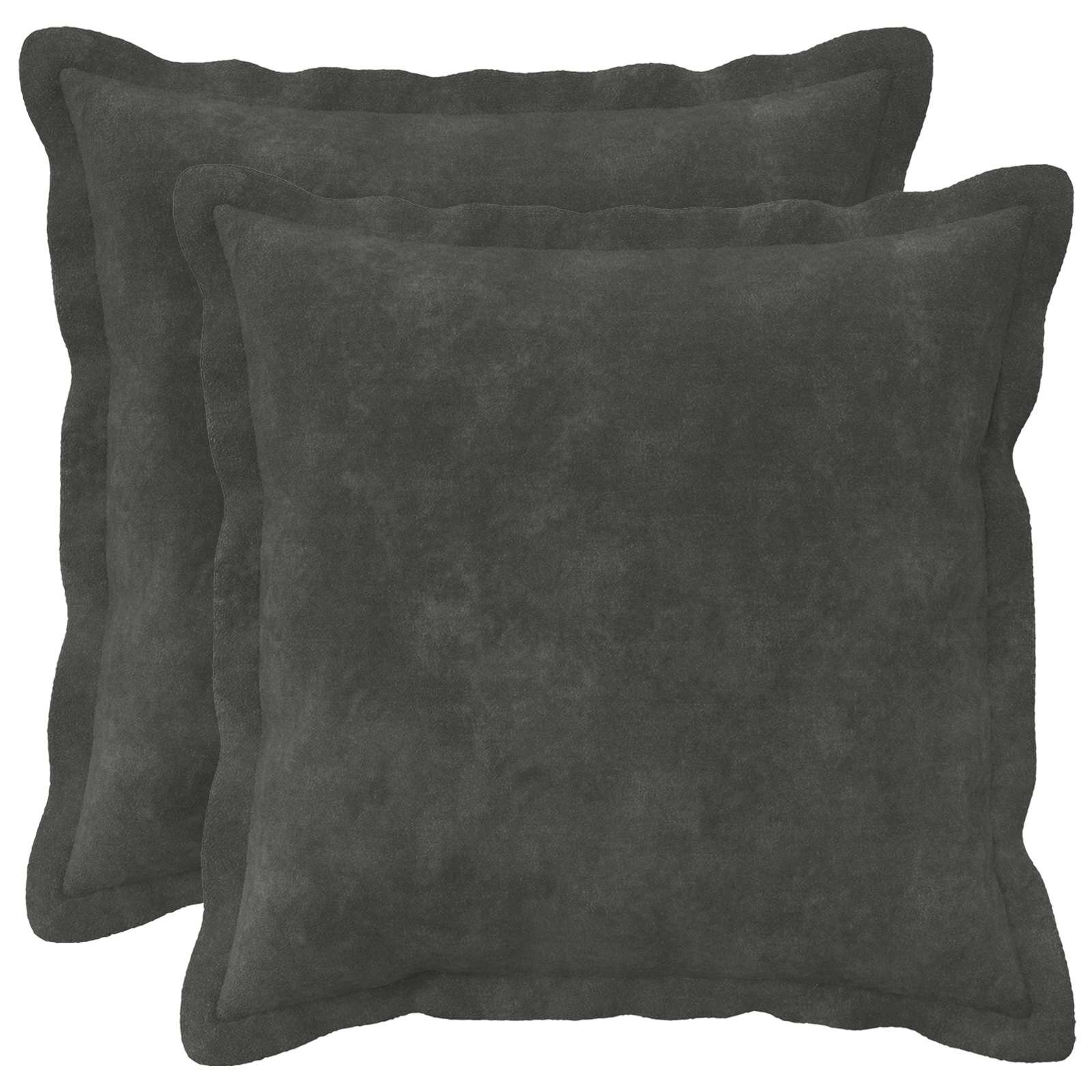 vidaXL Калъфка за възглавница 2 pcs HOUTEN Антрацит 35 x 35 cm