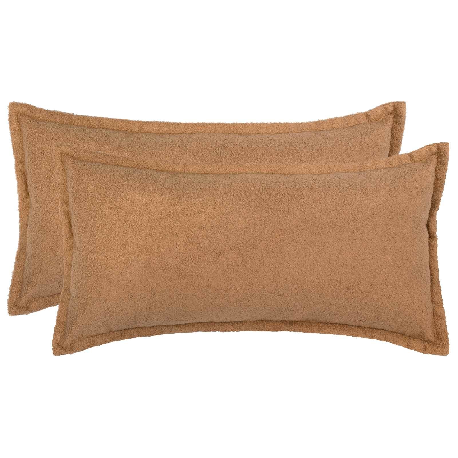 vidaXL Калъфка за възглавница 2 pcs HOUTEN Бежово 40 x 70 cm Букле