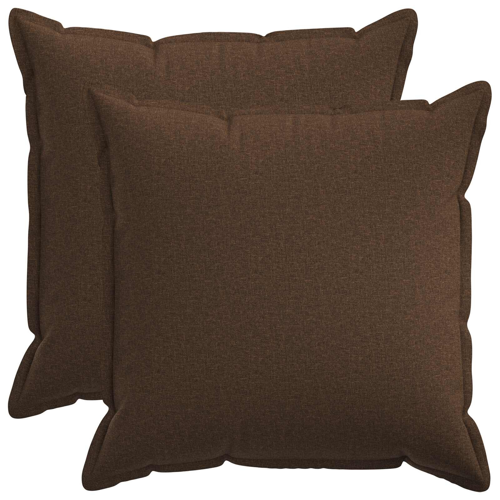 vidaXL Калъфка за възглавница 2 pcs HOUTEN Кафяво 60 x 60 cm
