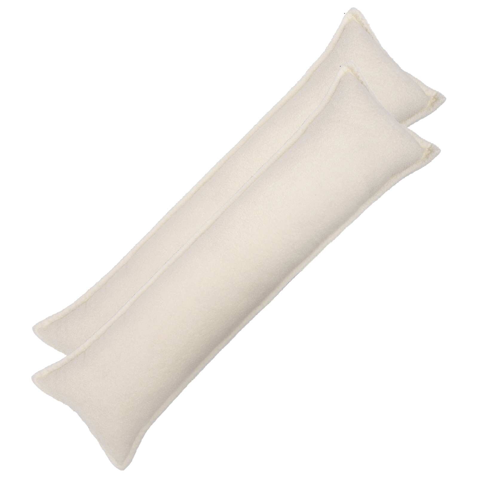 vidaXL Калъфка за възглавница 2 pcs HOUTEN Кремаво 40 x 145 см Букле