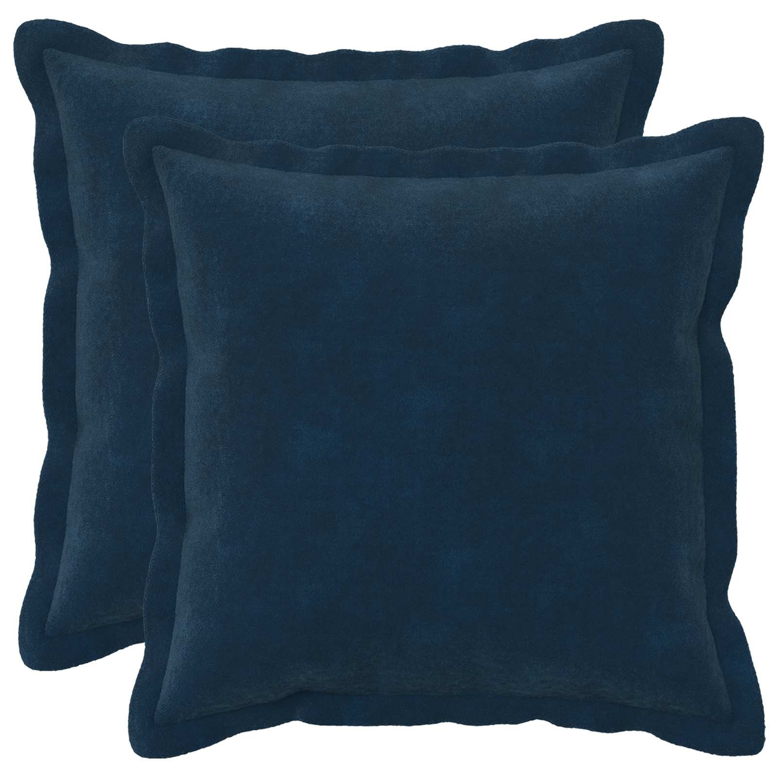 vidaXL Калъфка за възглавница 2 pcs HOUTEN Синьо 35 x 35 cm